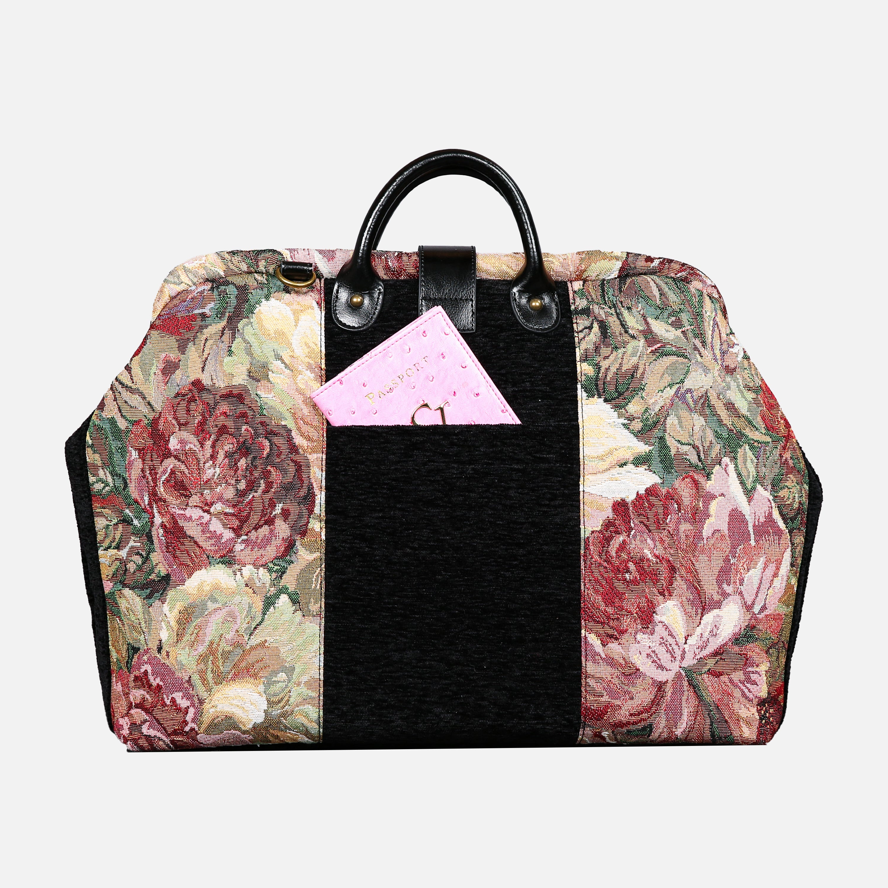 Rose Bush Laptop Work Bag carpet bag MCW Handmade
