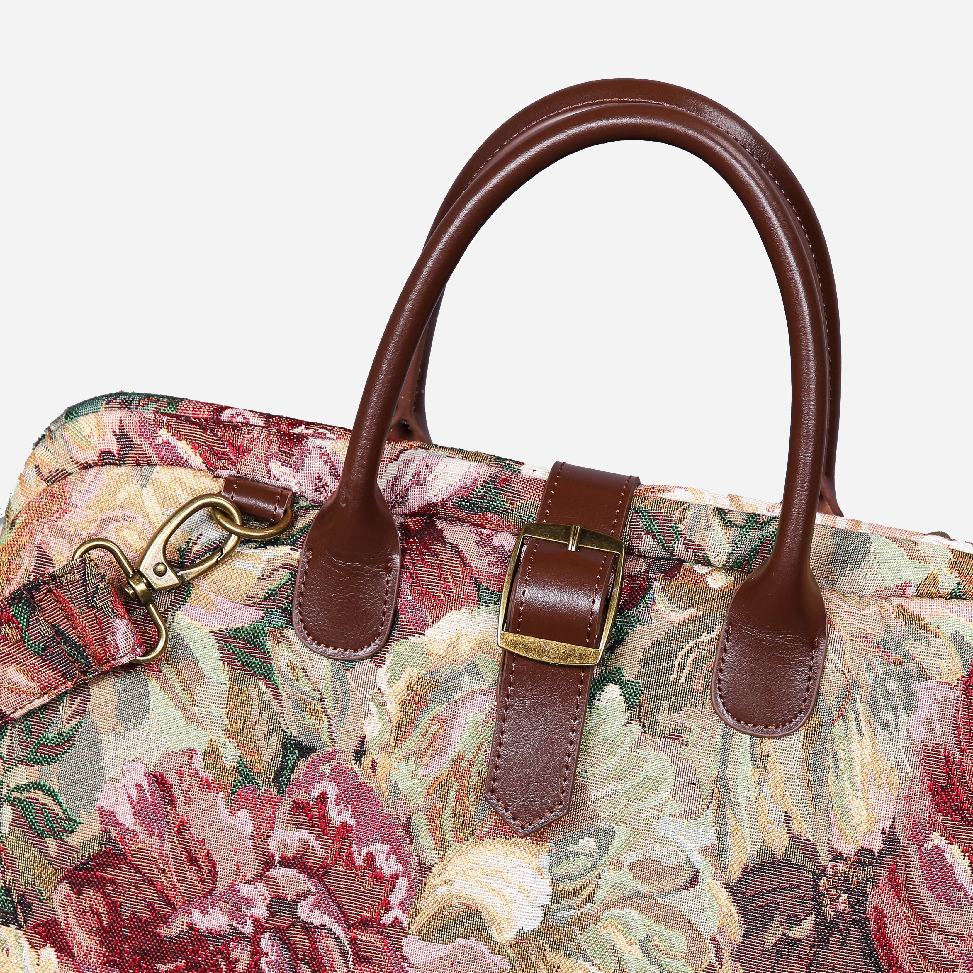 Rose Bush Mary Poppins Weekender Carpet Bag of America buckle