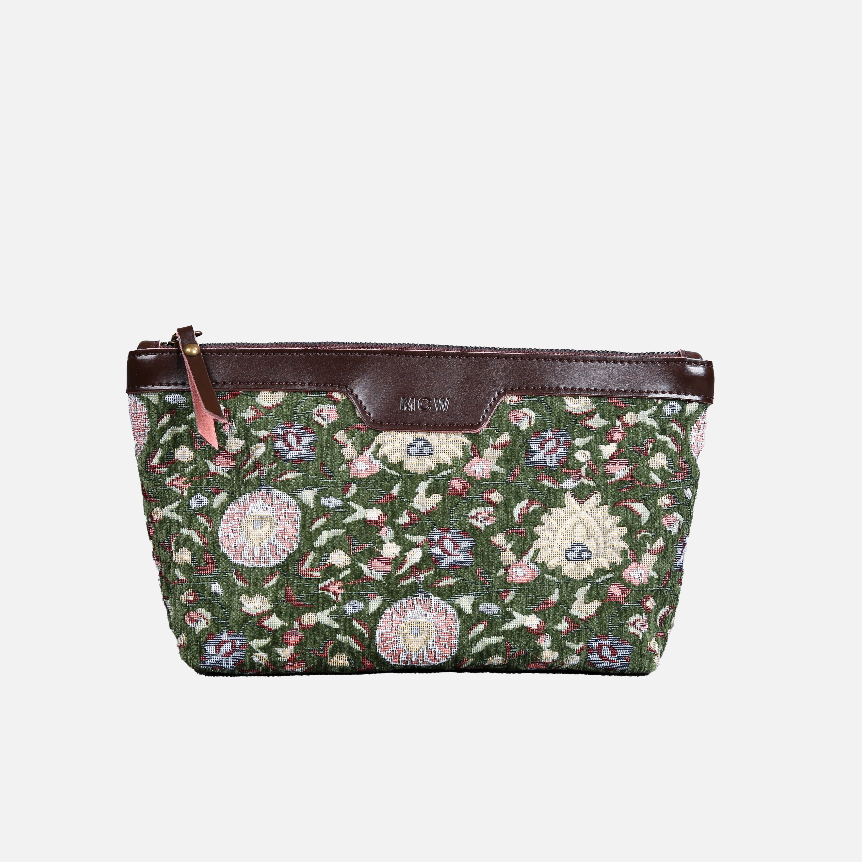 Oriental Arugula Green Carpet Makeup Bag carpet bag MCW Handmade