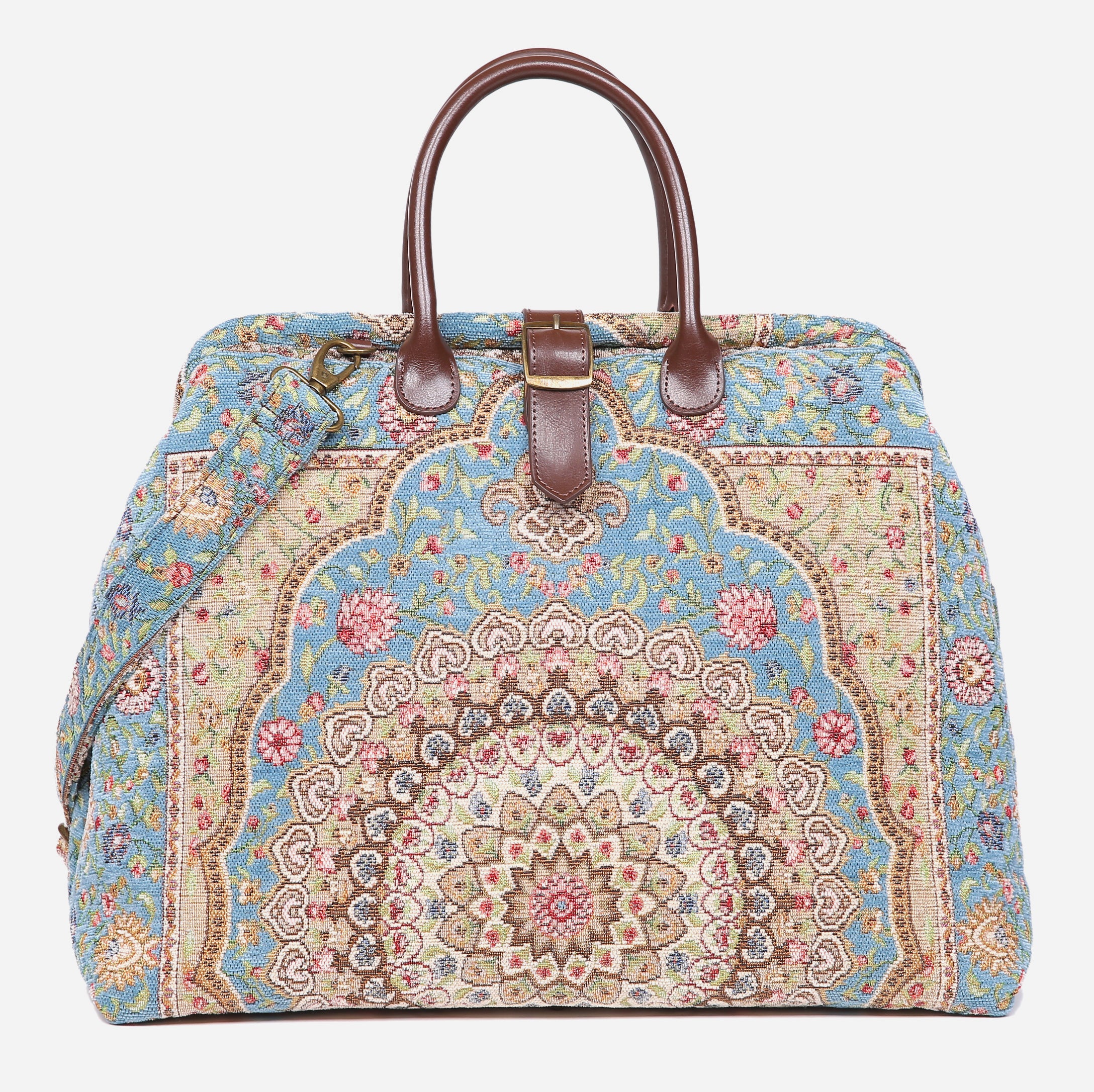 Oriental Blue Mary Poppins Weekender carpet bag MCW Handmade