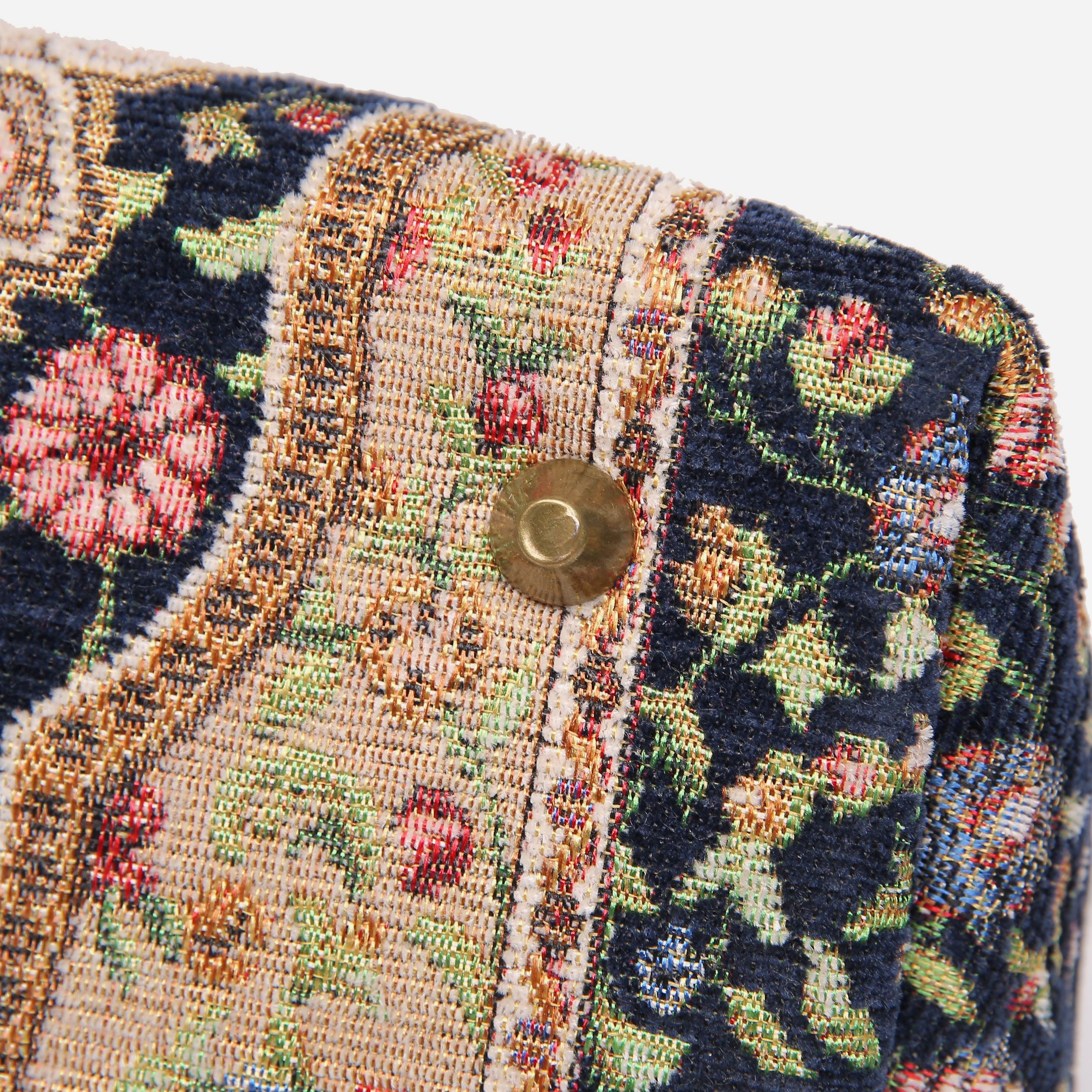 Oriental Navy Mary Poppins Weekender carpet bag MCW Handmade-7