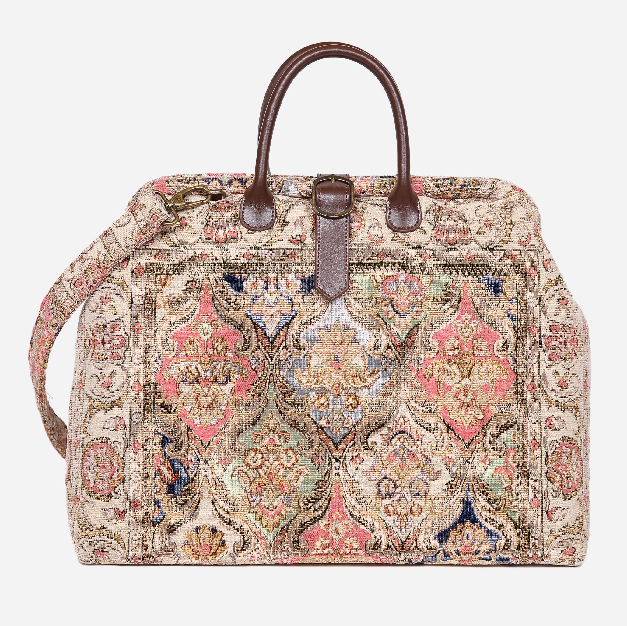 Golden Age Pink Mary Poppins Weekender carpet bag MCW Handmade