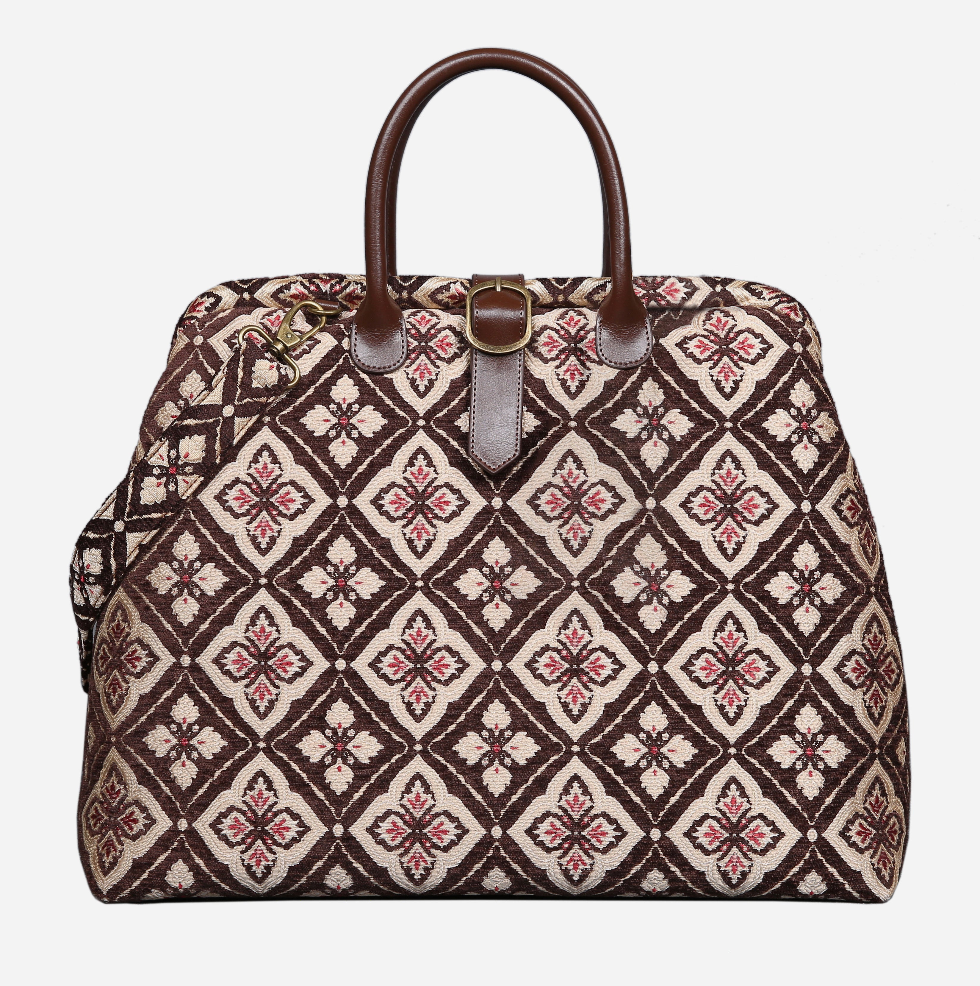 Ethnic Coffee Mary Poppins Weekender carpet bag MCW Handmade