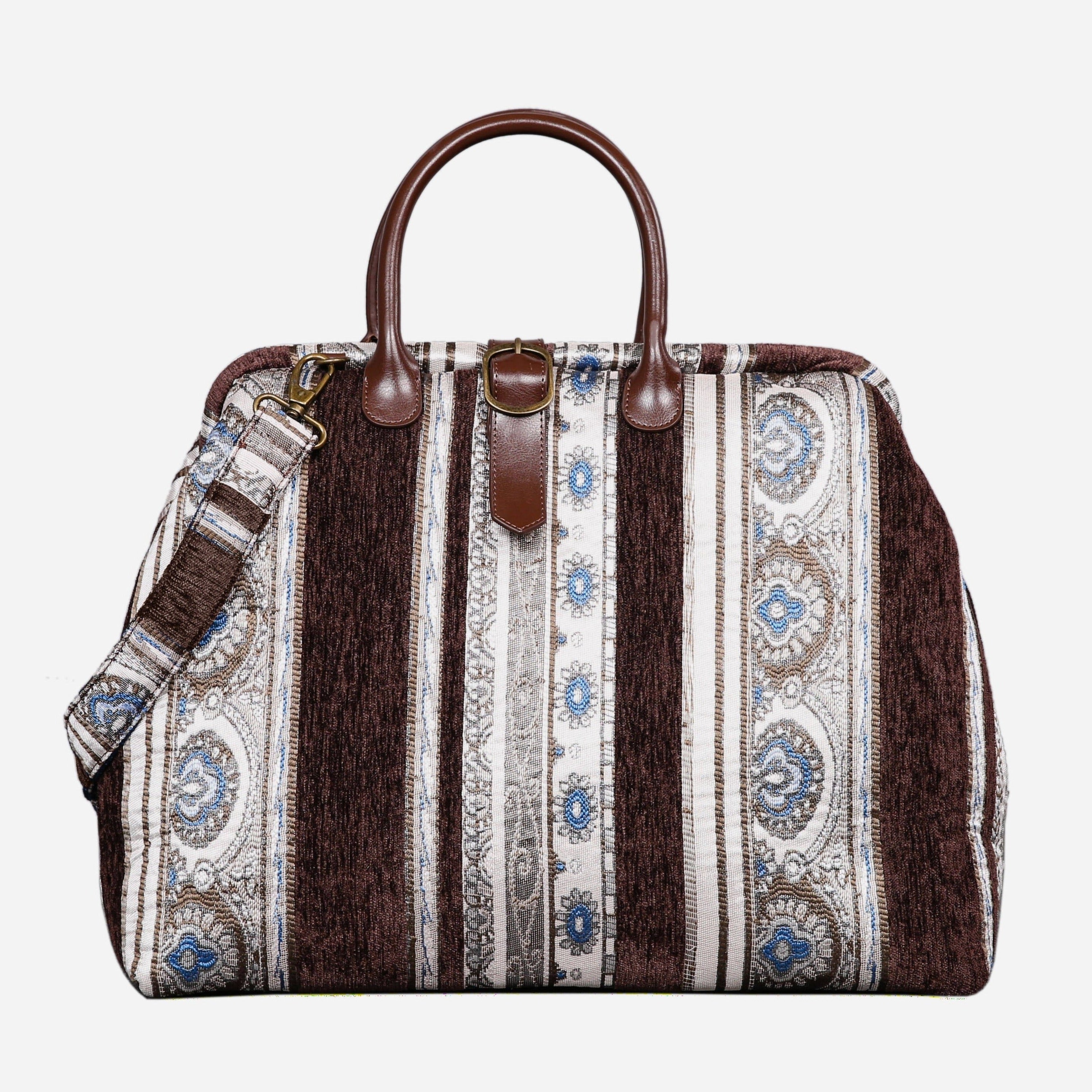 Ethnic Stripes Brown Mary Poppins Weekender Carpetbag of America main
