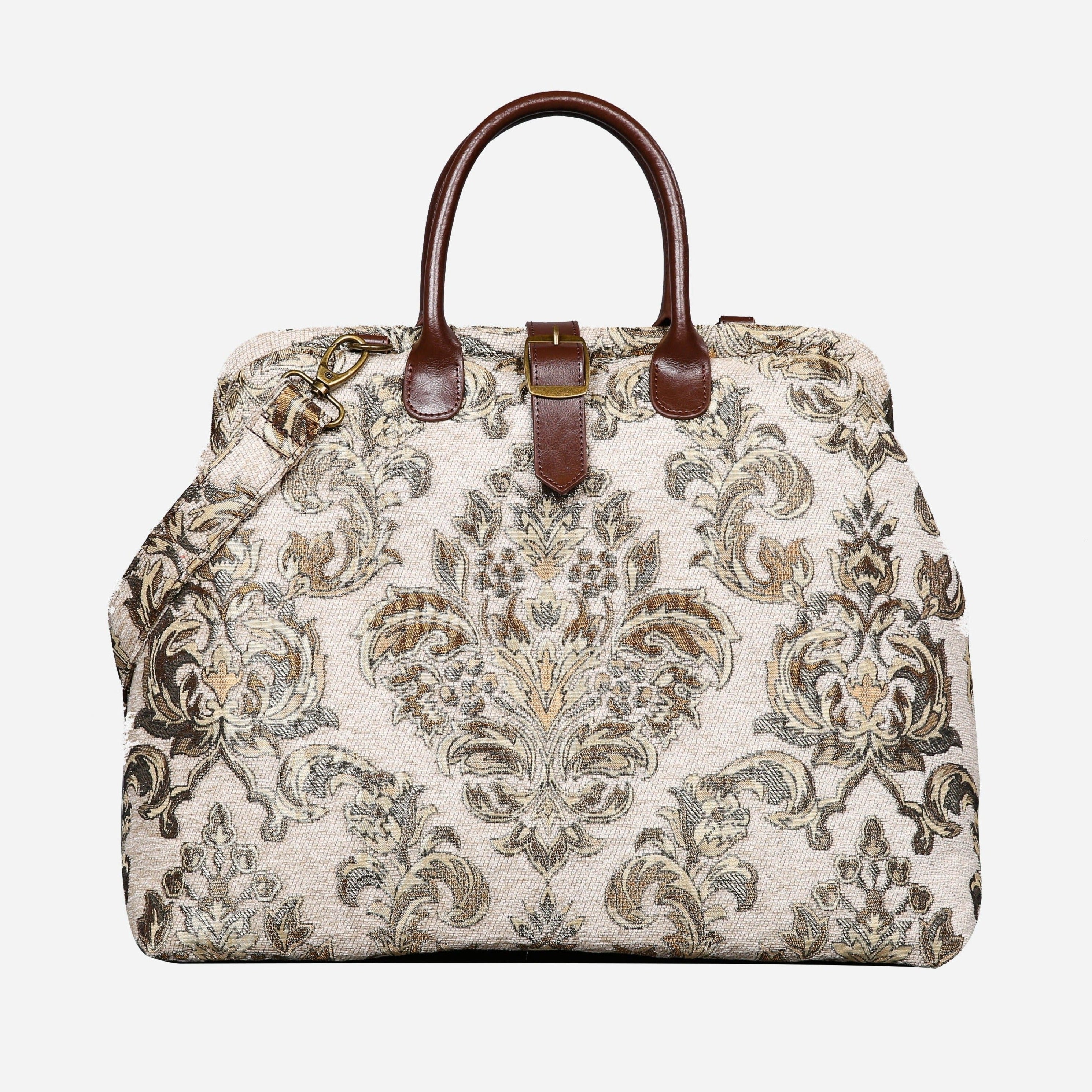 Victorian Blossom Cream-Gold Mary Poppins Weekender Carpetbag main