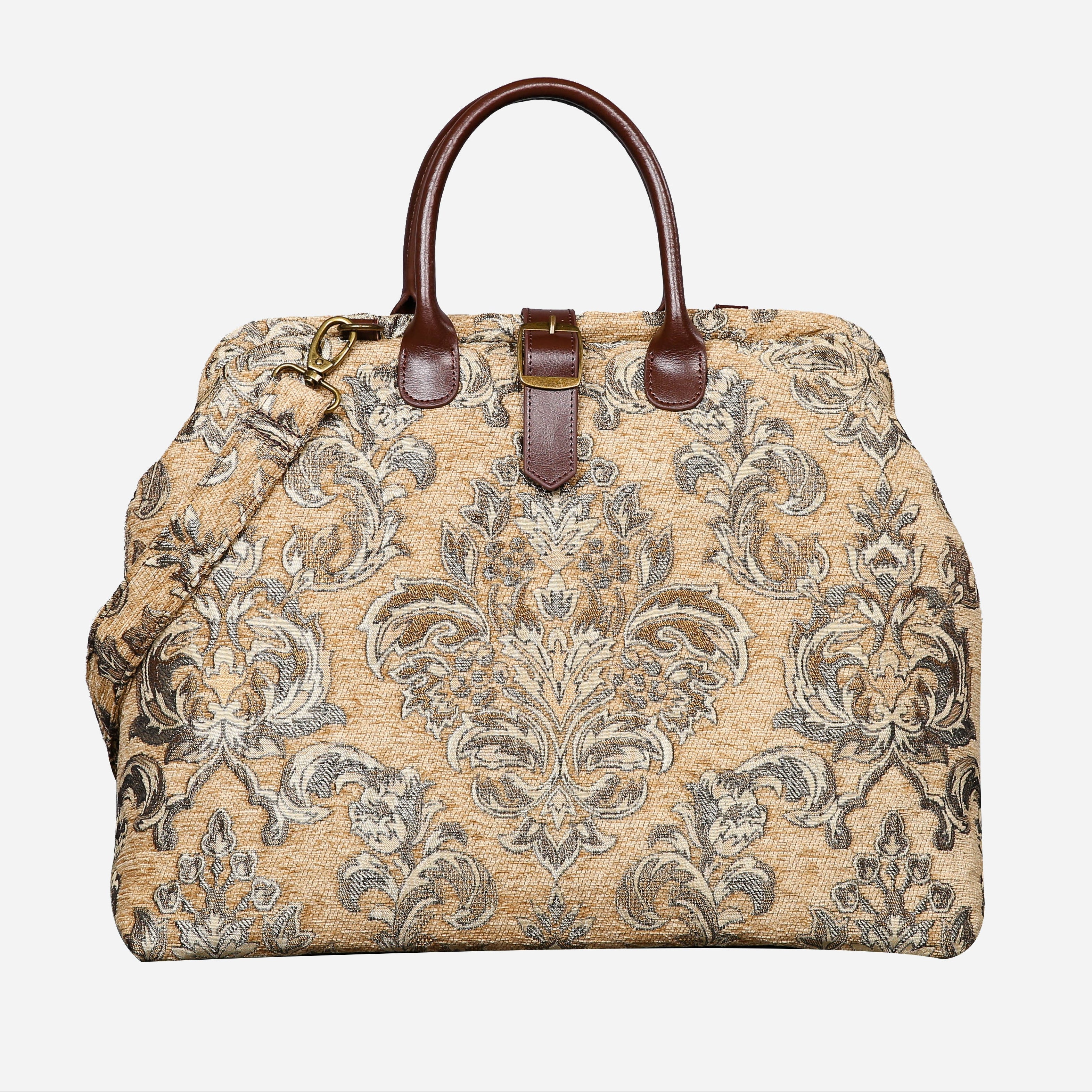 Victorian Blossom Beige/Gold Mary Poppins Weekender Carpetbag main