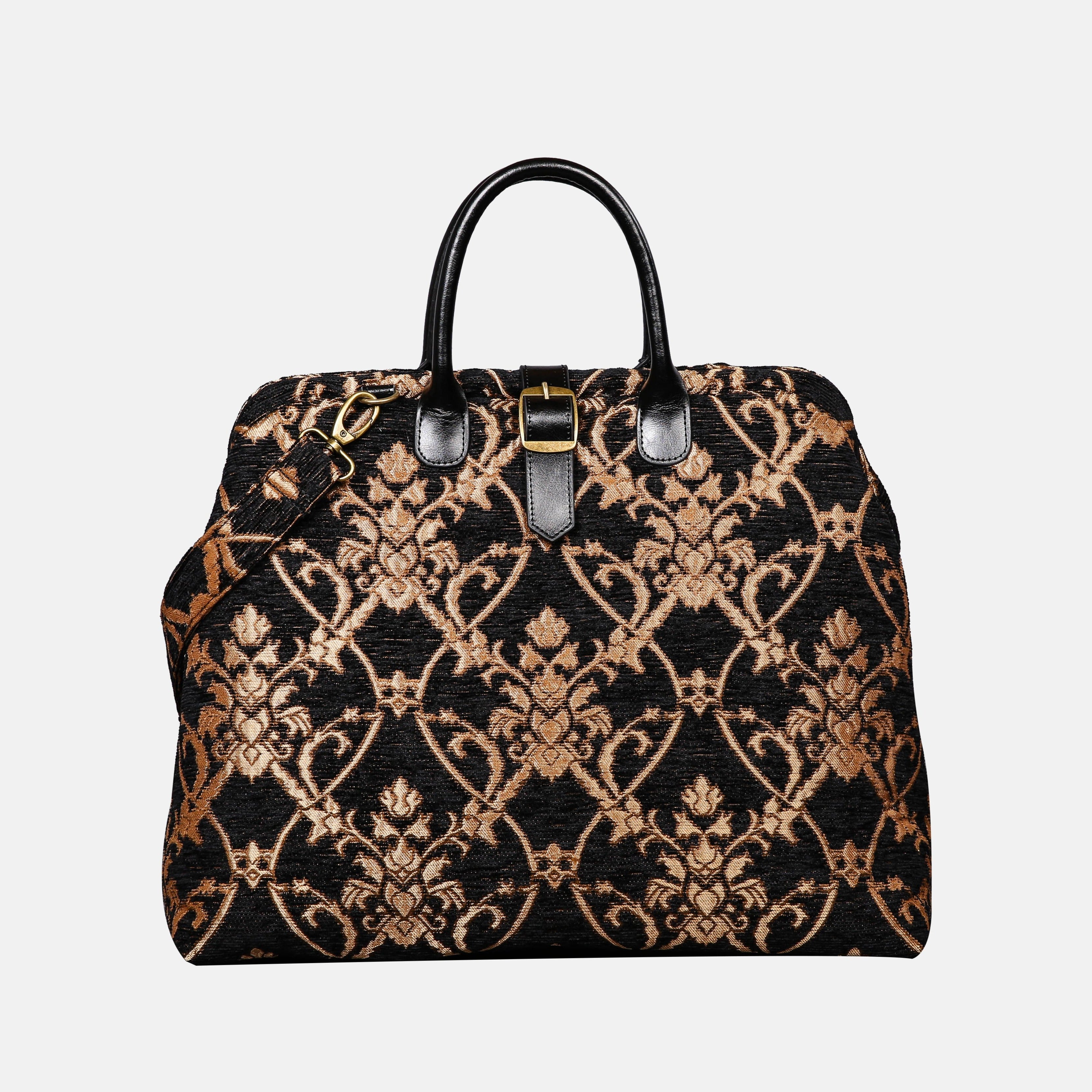 CARNABY Black Mary Poppins Weekender carpet bag MCW Handmade