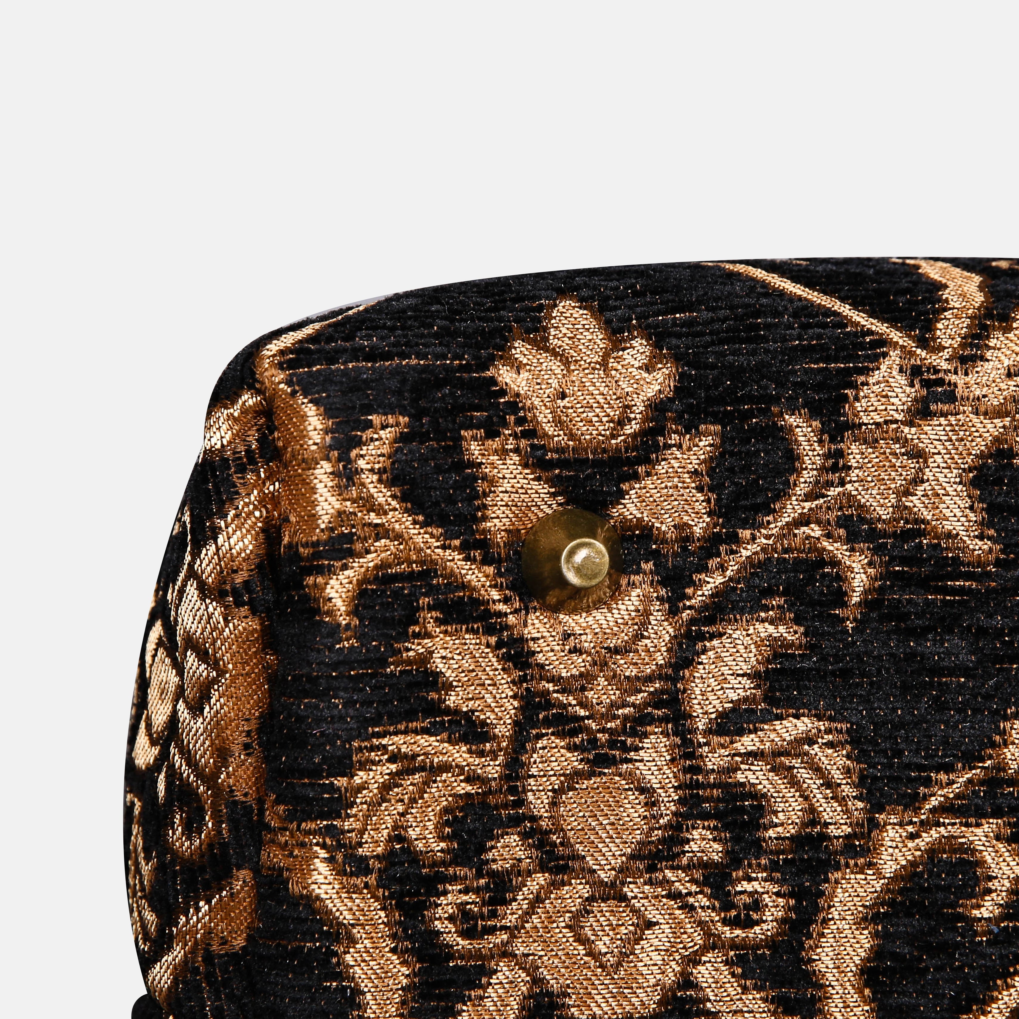 CARNABY Black Mary Poppins Weekender carpet bag MCW Handmade-4