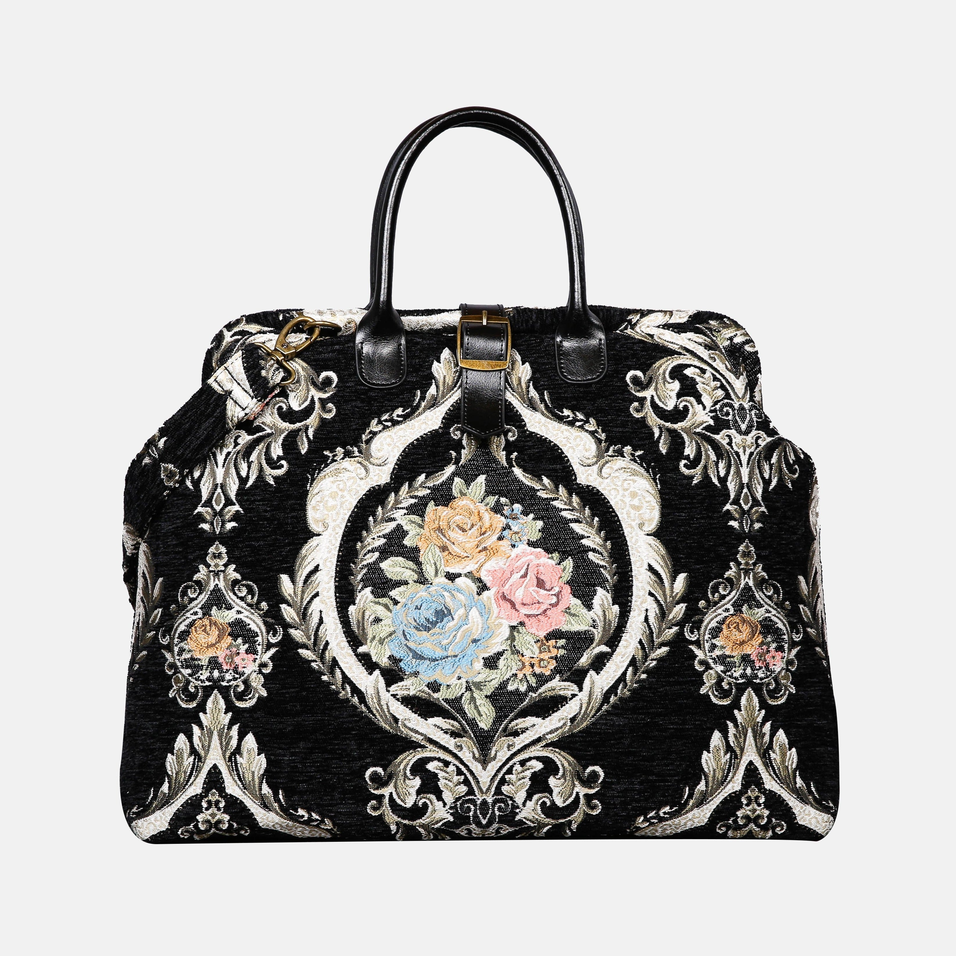 Eternal Elegance Blk Mary Poppins Weekender carpet bag MCW Handmade