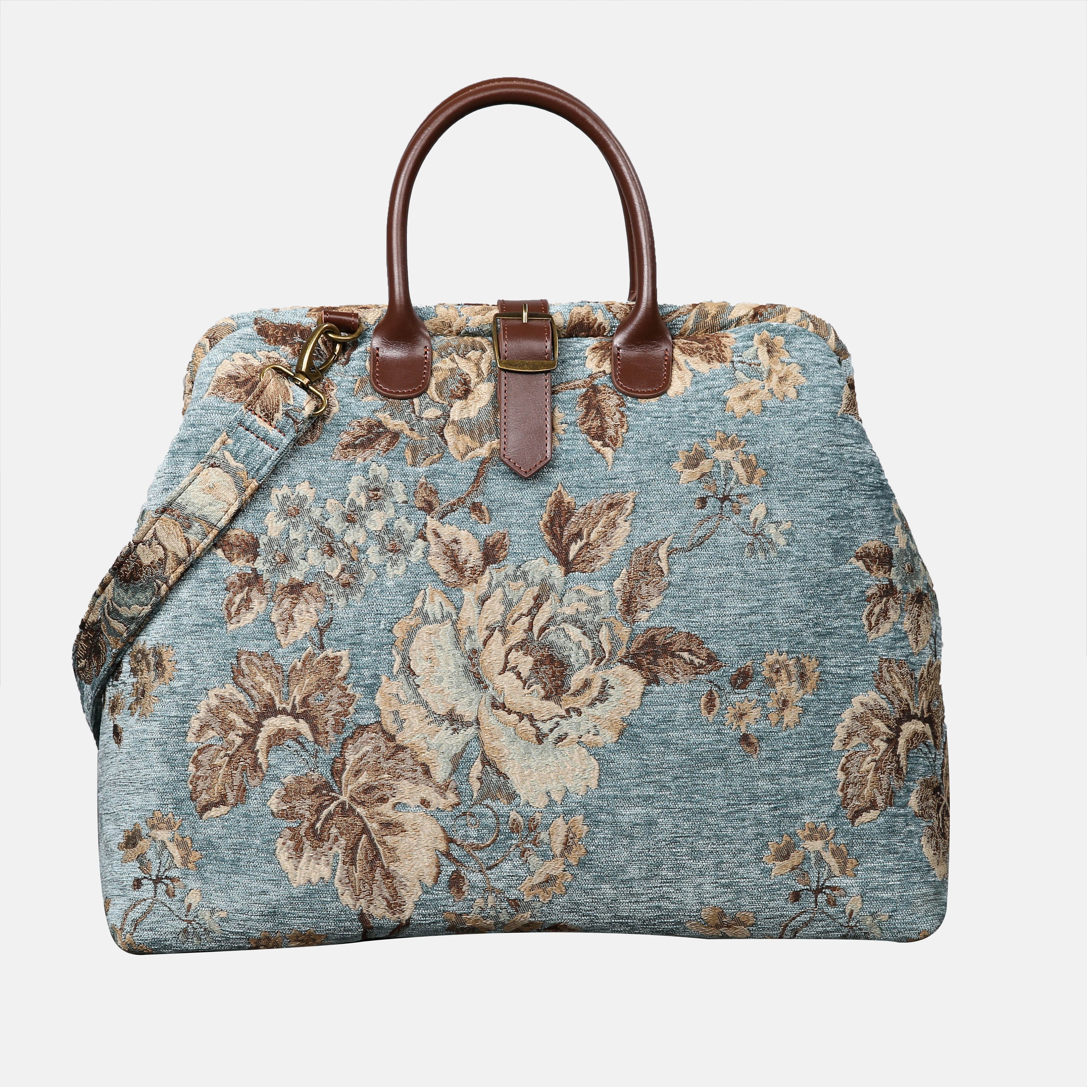 Chintz Dockside Blue Mary Poppins Weekender carpet bag MCW Handmade