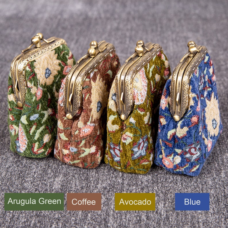 Oriental Pattern Series Double Kiss Clasp Coin Purse MCW Handmade-10