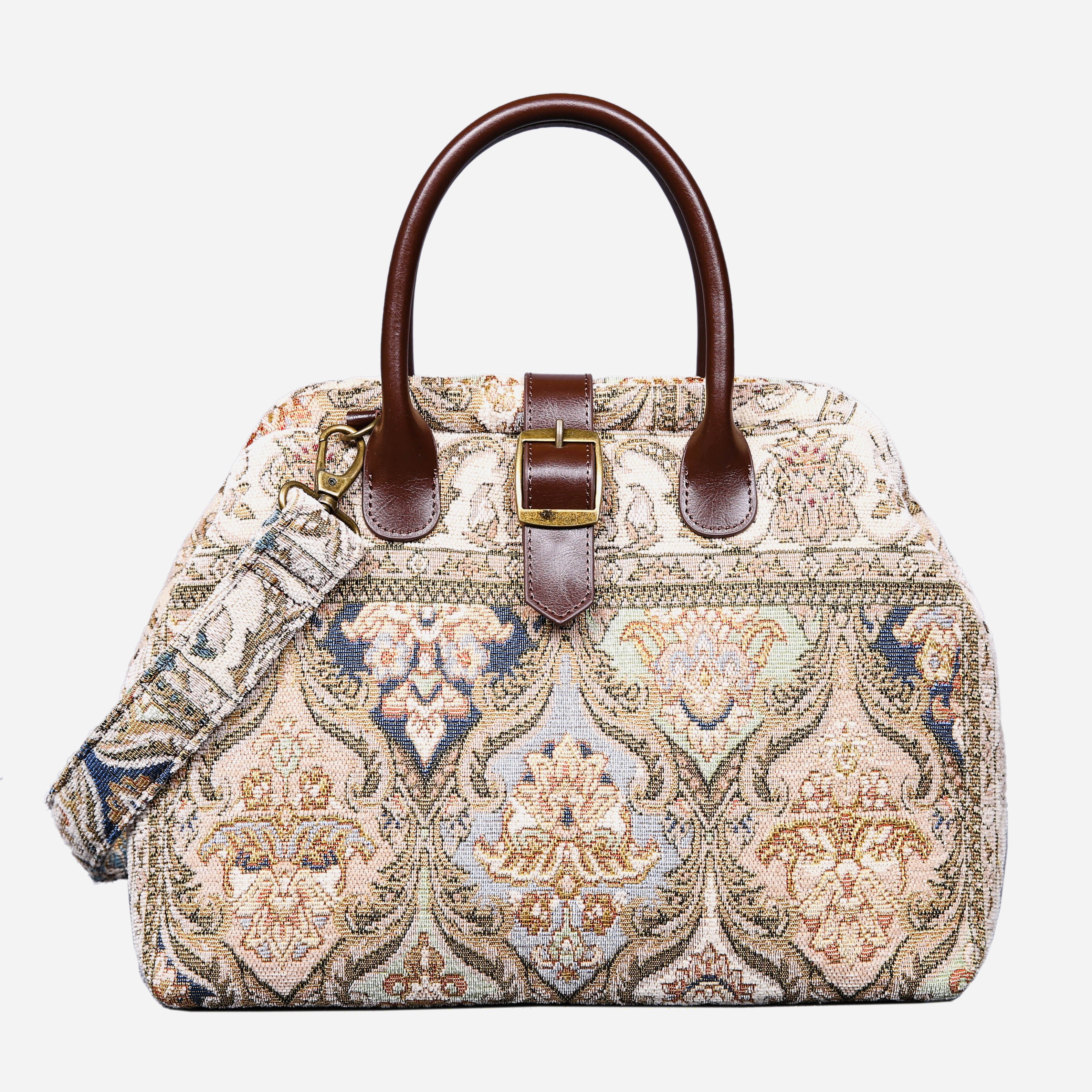 Golden Age Beige Carpet Handbag Purse carpet bag MCW Handmade