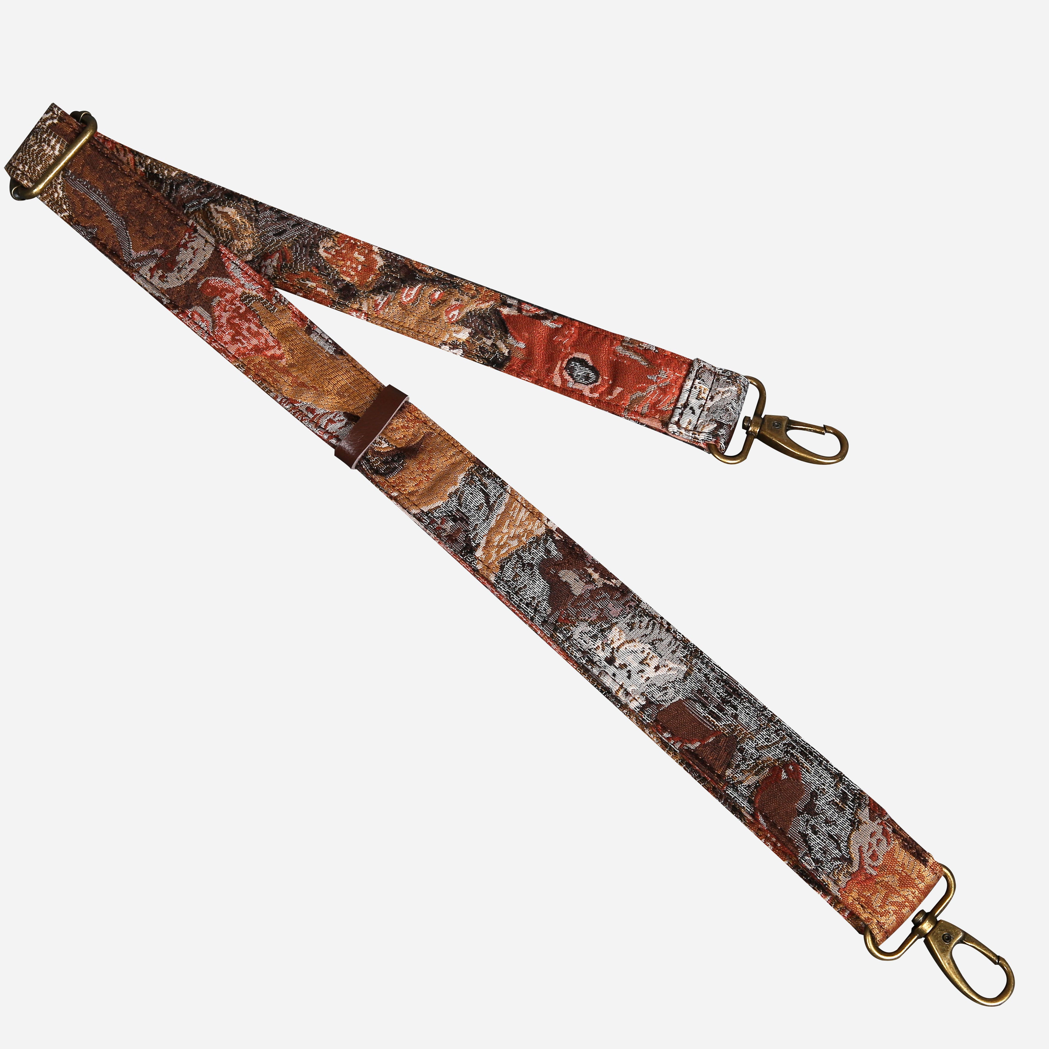 Abstract Brown Carpet Handbag Purse carpet bag MCW Handmade-4