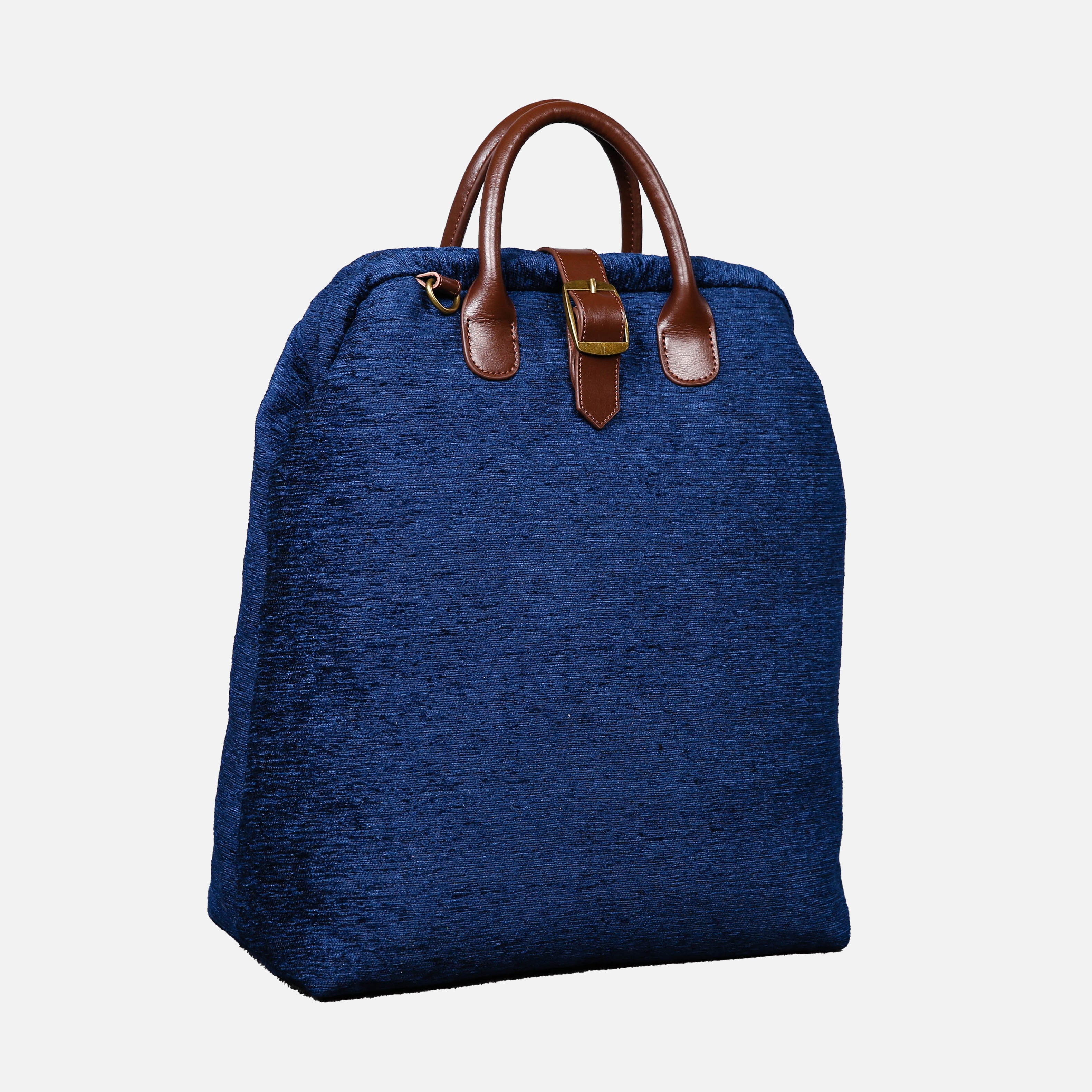 Solid Blue Carpet Laptop Backpack  MCW Handmade-3