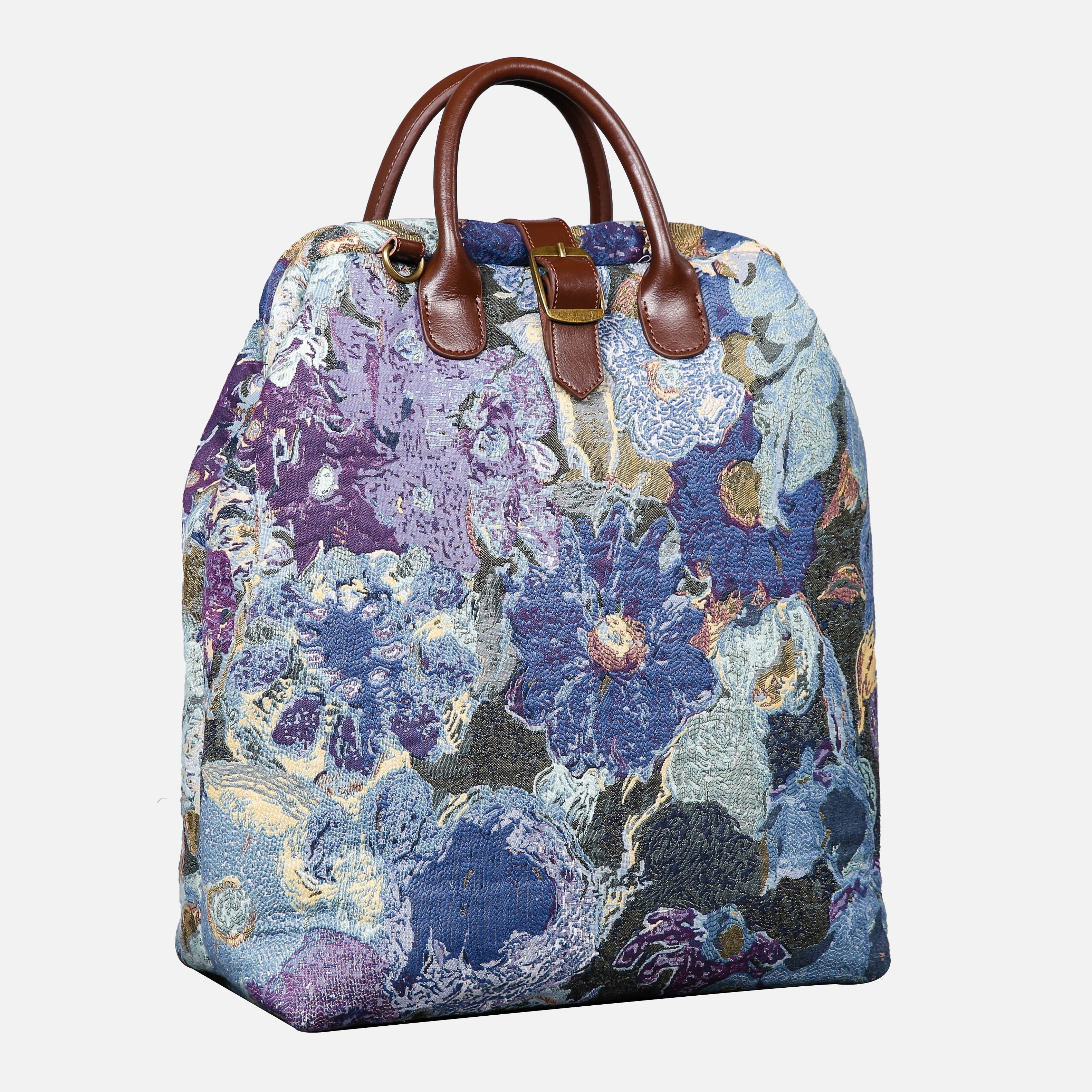 Abstract Blue Carpet Laptop Backpack MCW Handmade-3