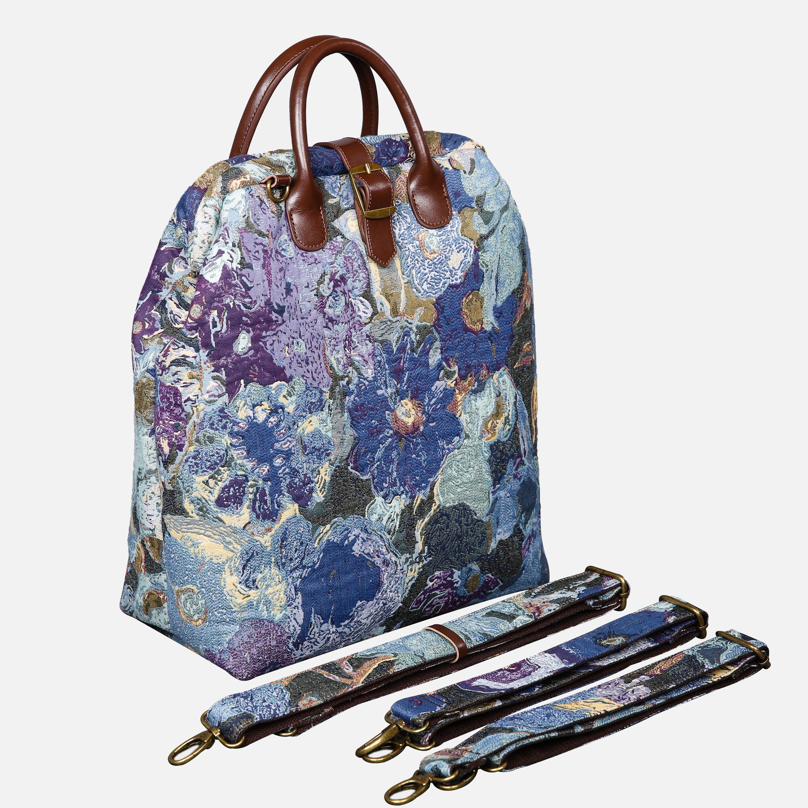 Abstract Blue Carpet Laptop Backpack MCW Handmade-2