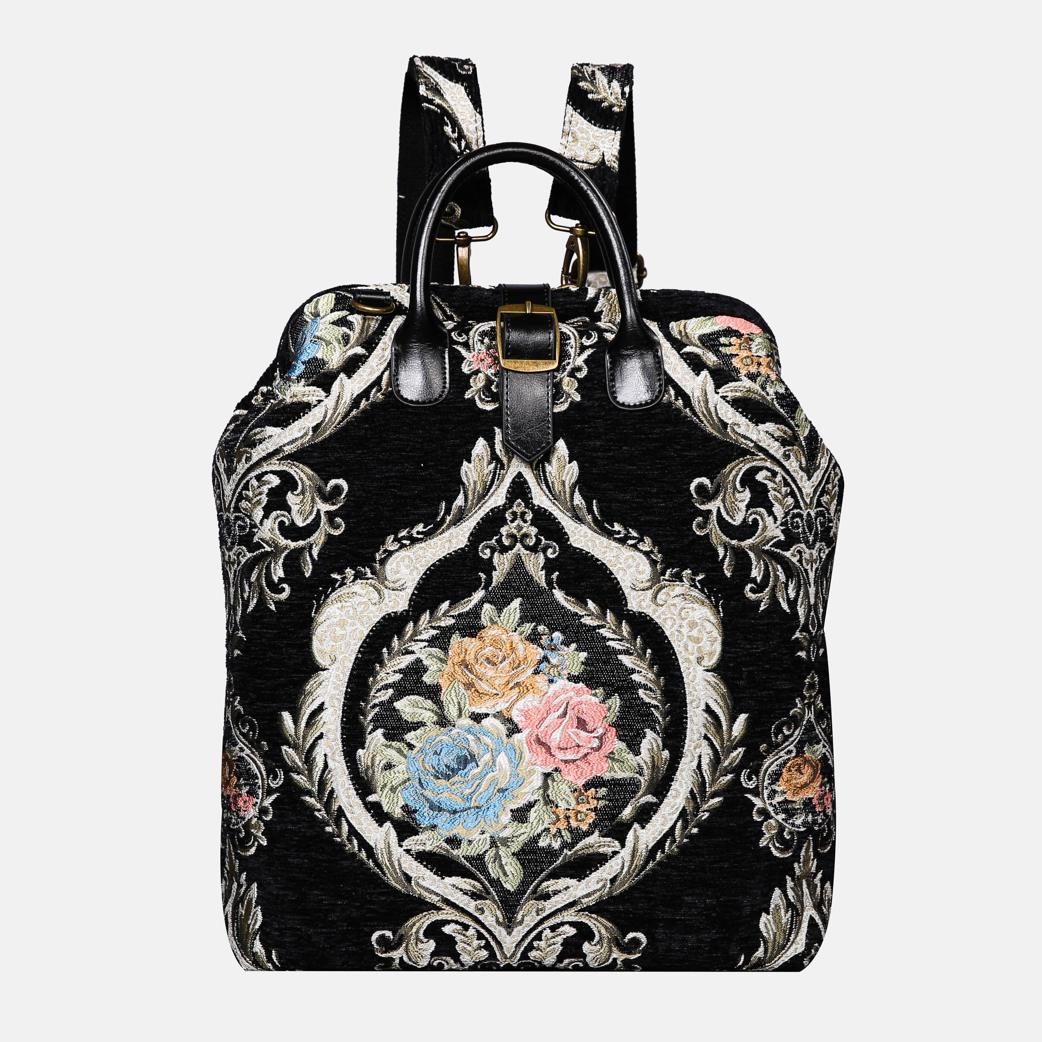 Eternal Elegance Blk Carpet Laptop Backpack  MCW Handmade