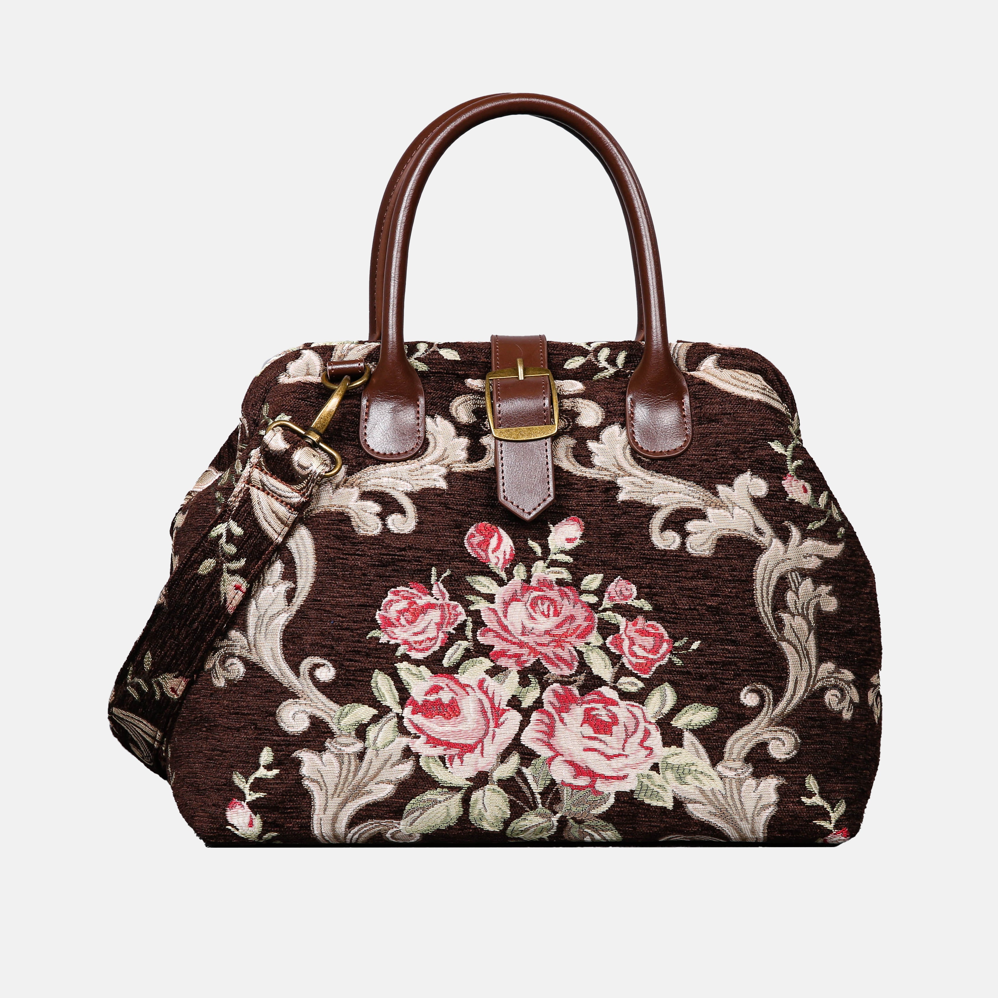 Baroque Garden Brown Carpet Handbag Purse carpet bag MCW Handmade