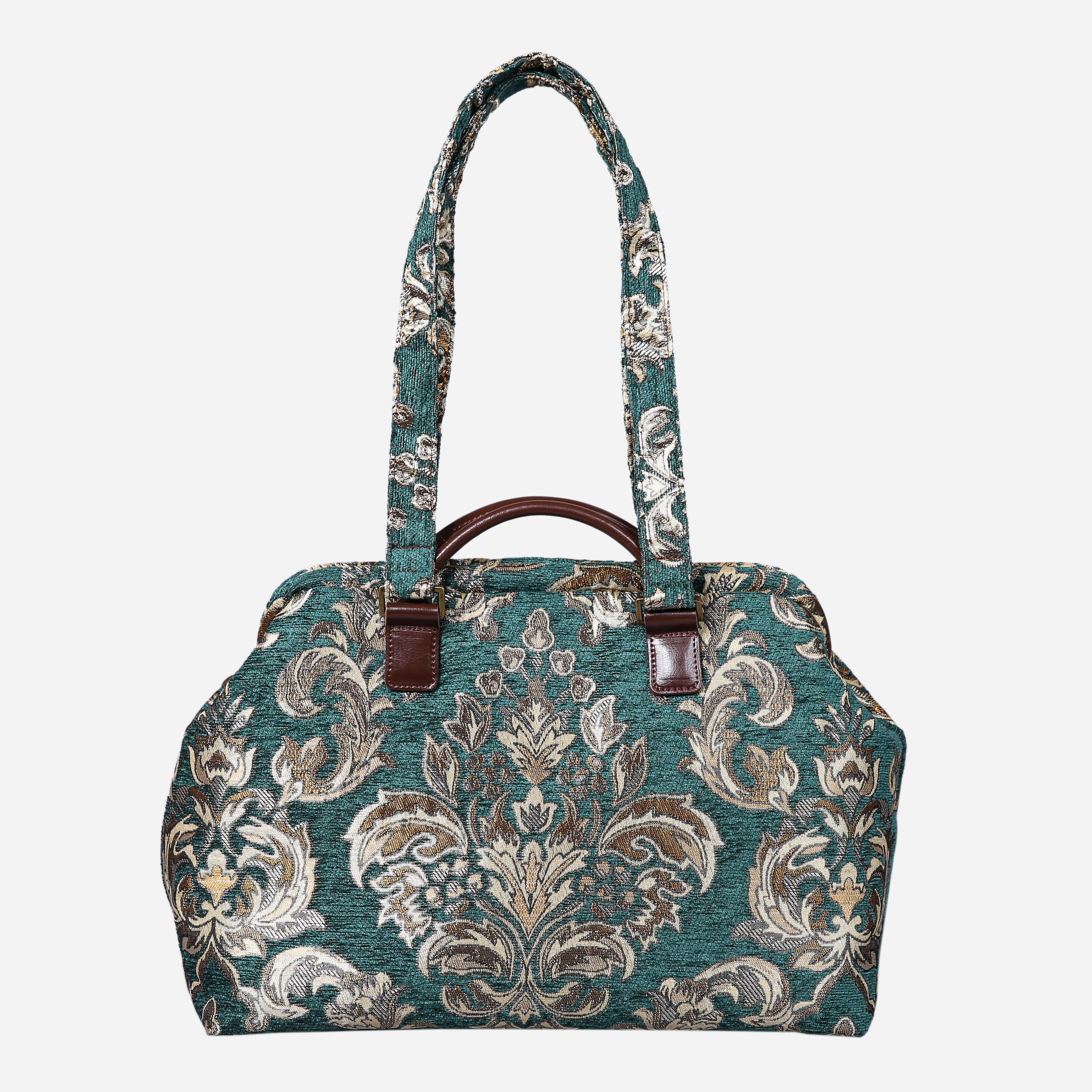 Blossom Green-Gold Knitting Project Bag MCW Handmade-5