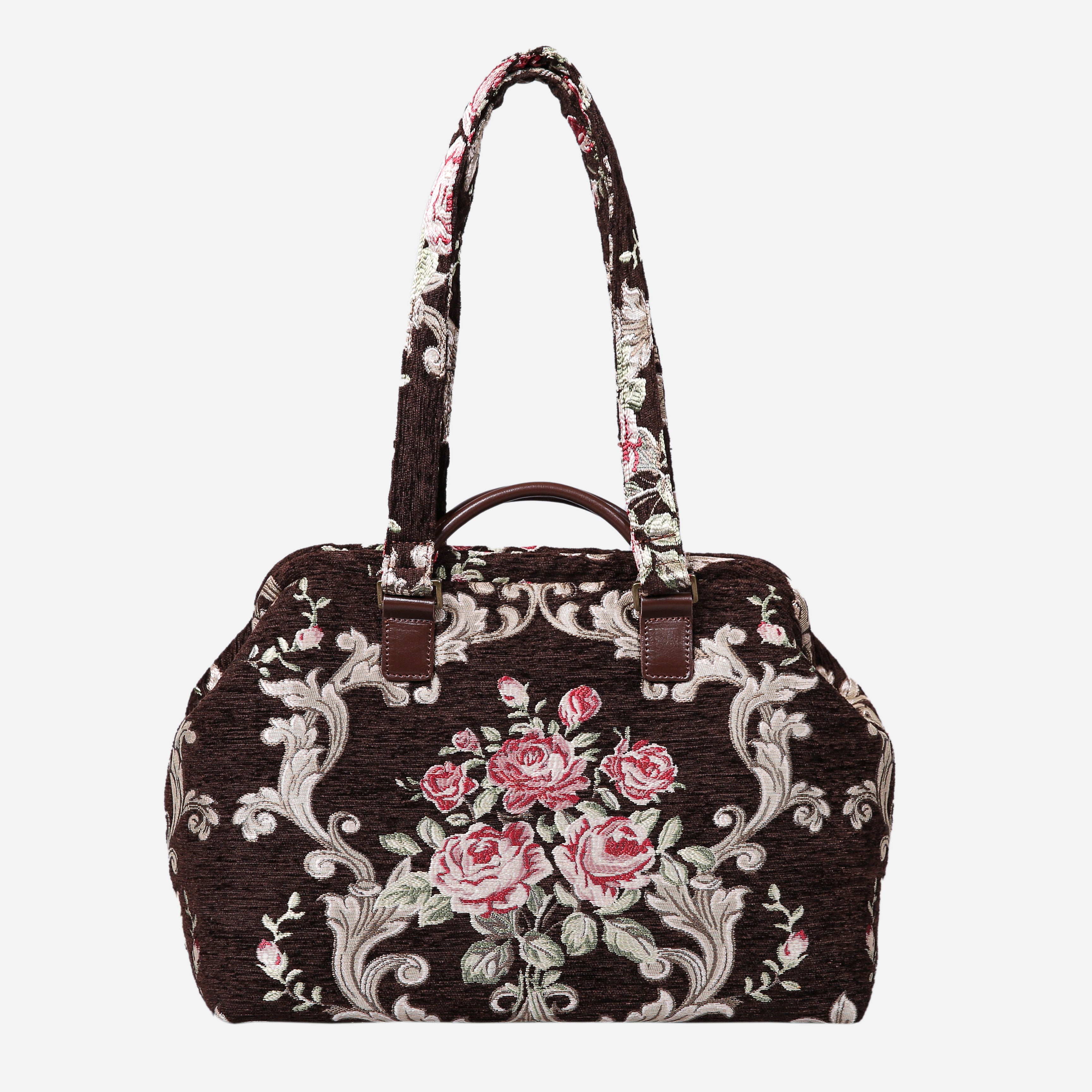 Baroque Garden Brown Knitting Project Bag MCW Handmade-5
