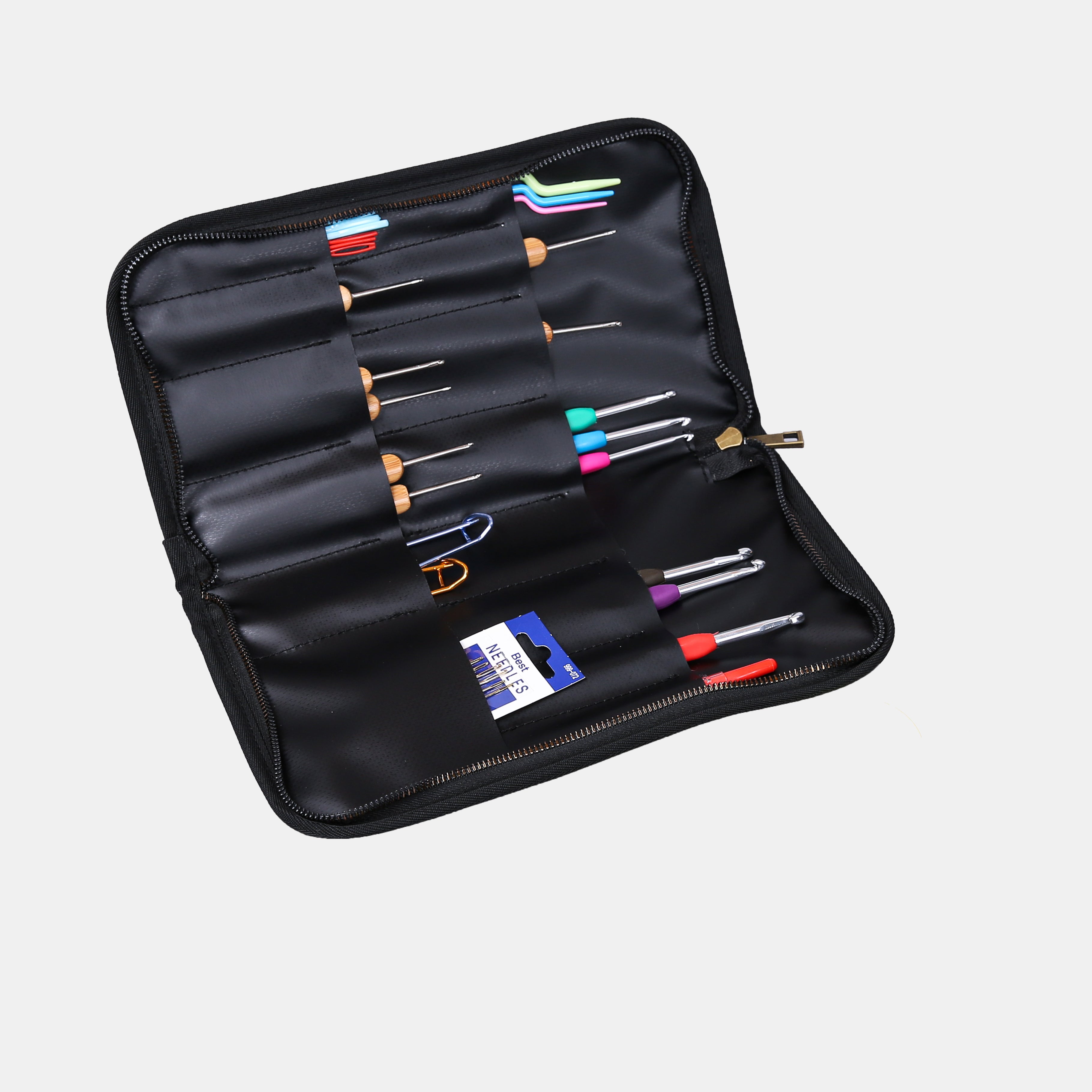 Abstract Blue Carpet Needle Case MCW Handmade-1