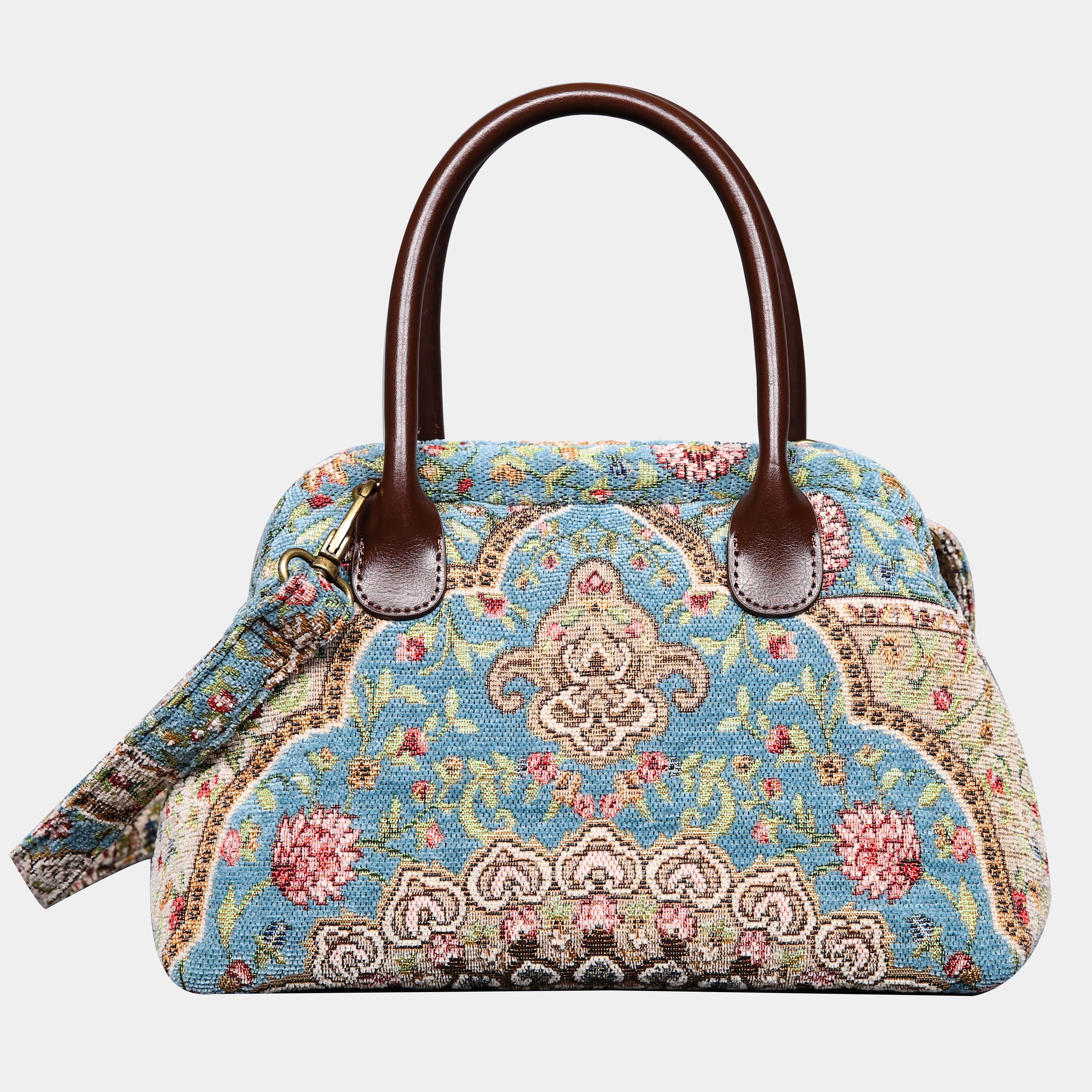 Oriental Blue Carpet Satchel carpet bag MCW Handmade