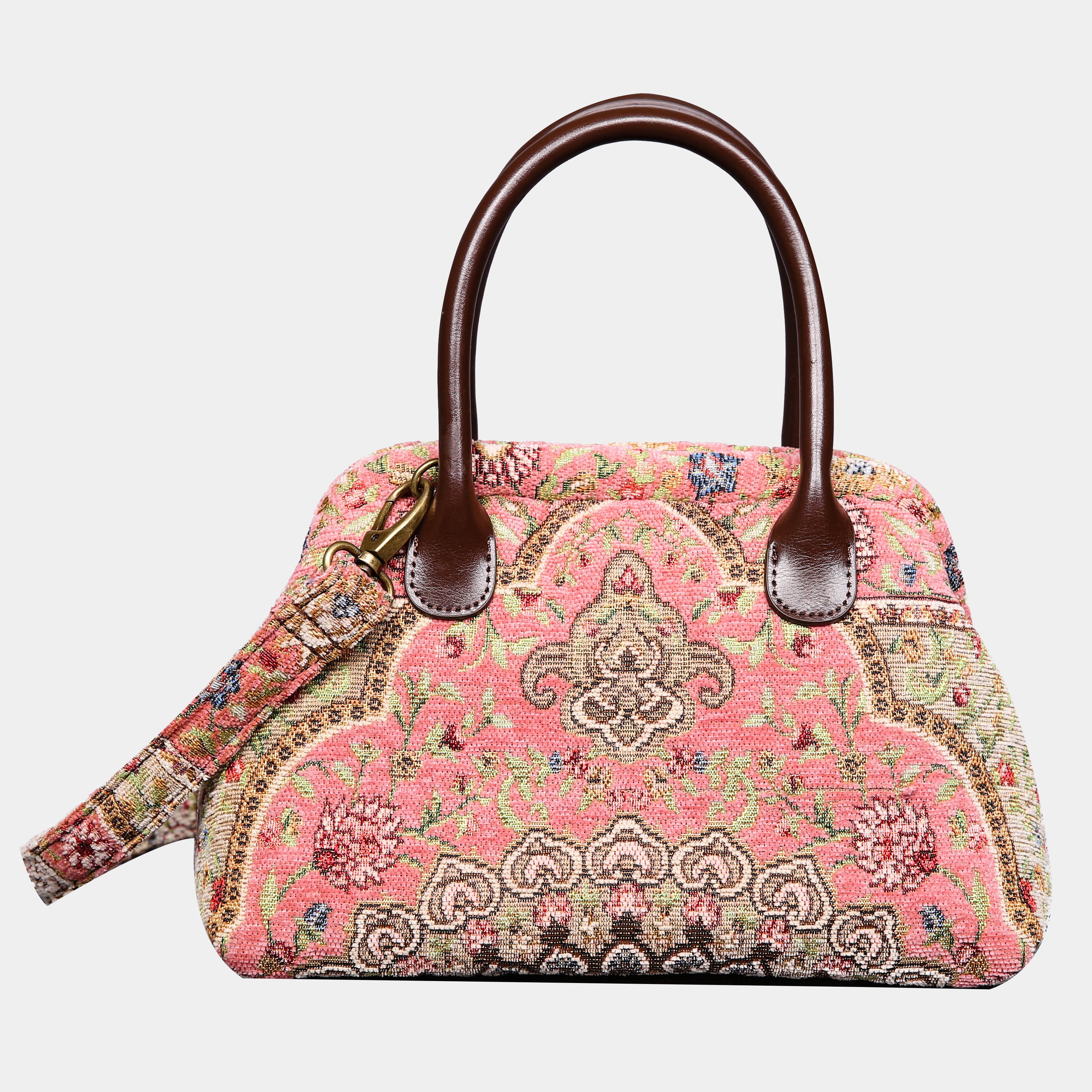 Oriental Pink Carpet Satchel carpet bag MCW Handmade