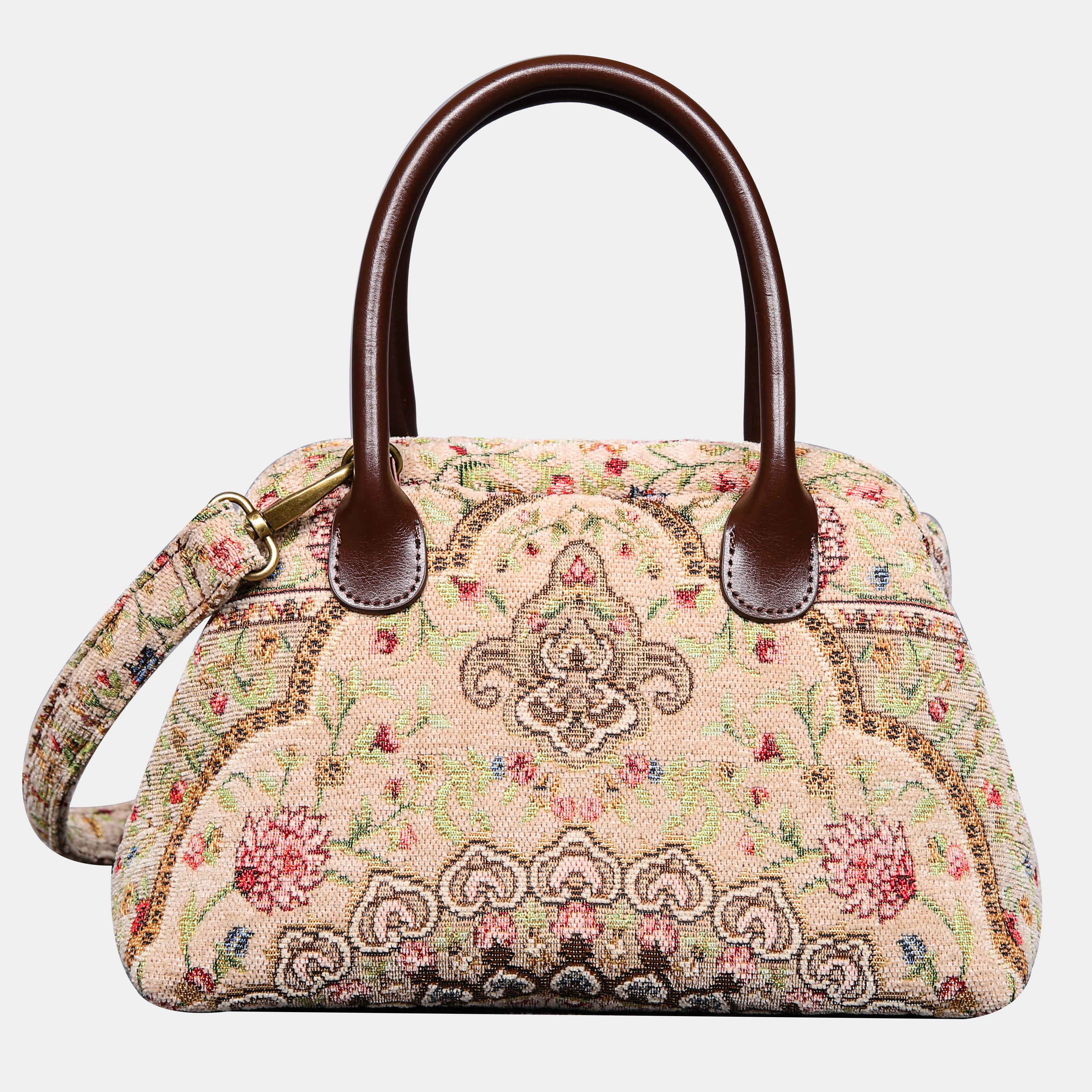 Oriental beige Carpet Satchel carpet bag MCW Handmade
