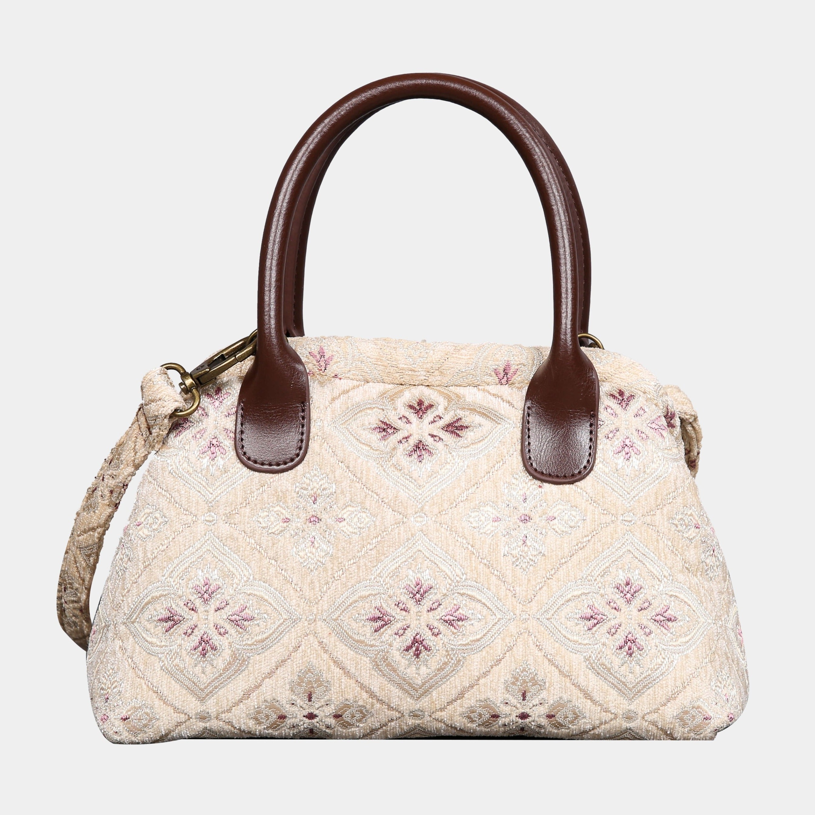 Ethnic Cream Carpet Satchel carpet bag MCW Handmade