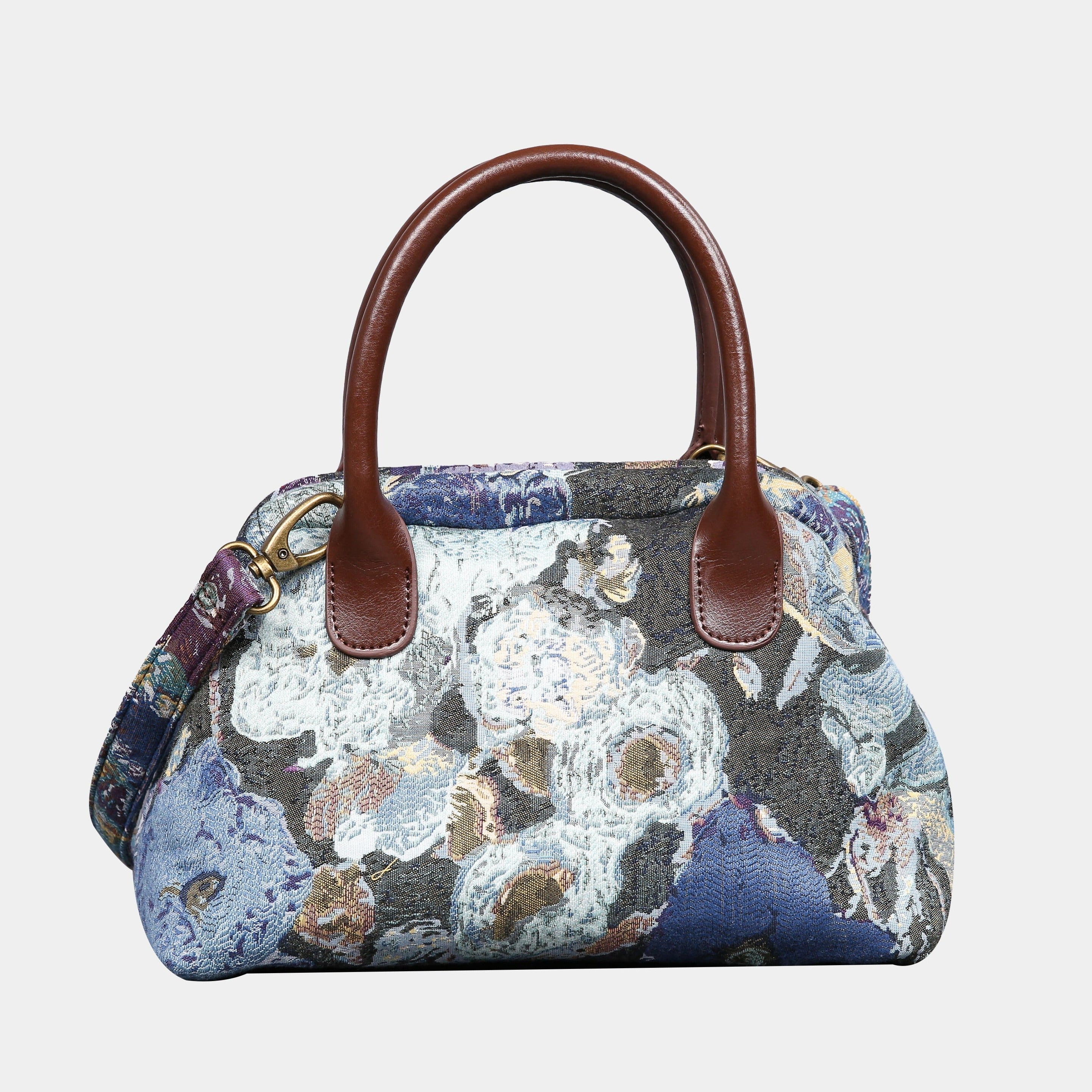 Abstract Blue Carpet Satchel carpet bag MCW Handmade