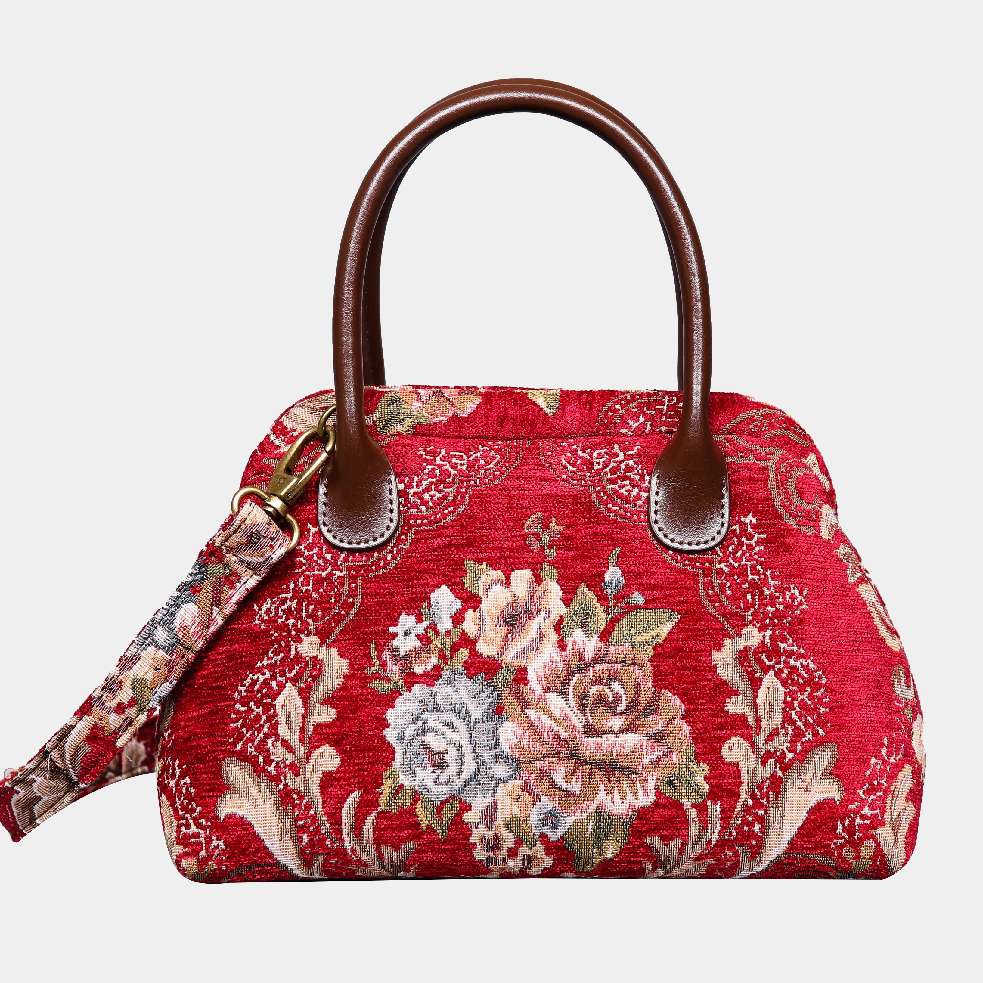 Floral Wine Carpet Satchel carpet bag MCW Handmade