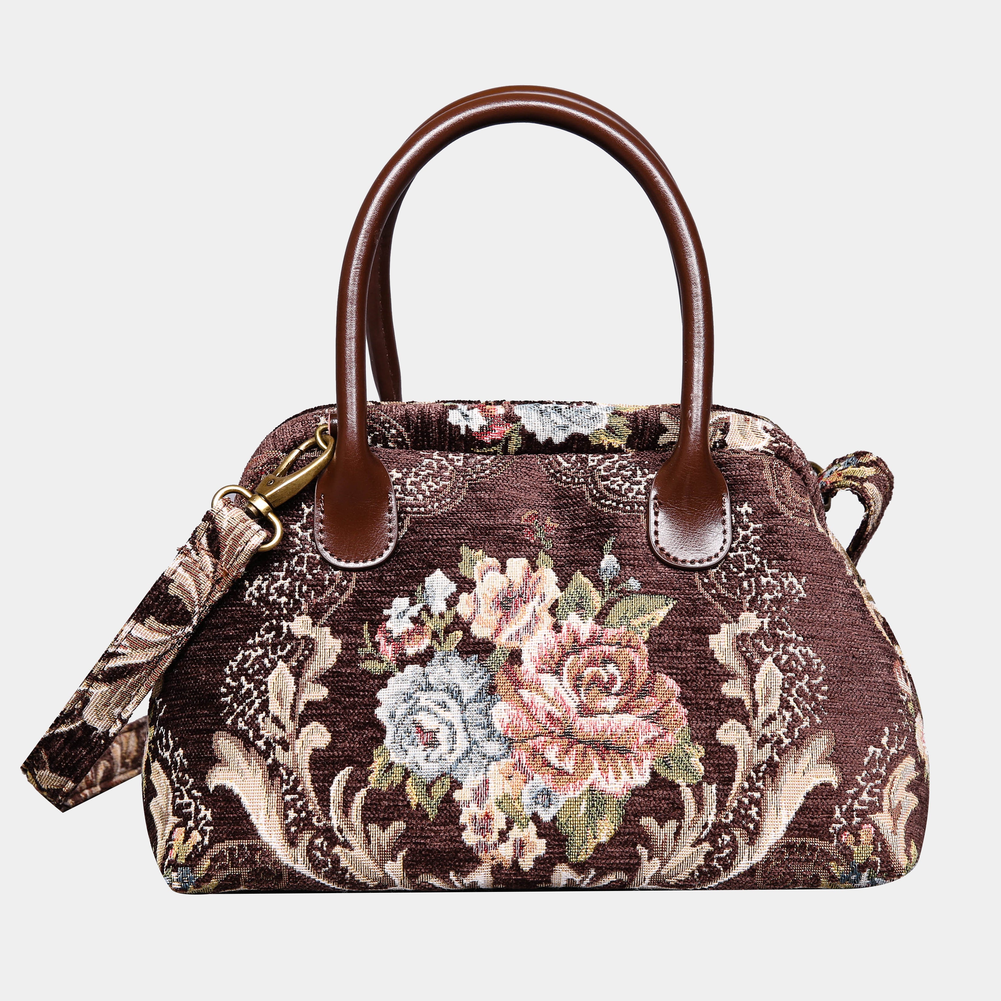 Floral Coffee Carpet Satchel carpet bag MCW Handmade