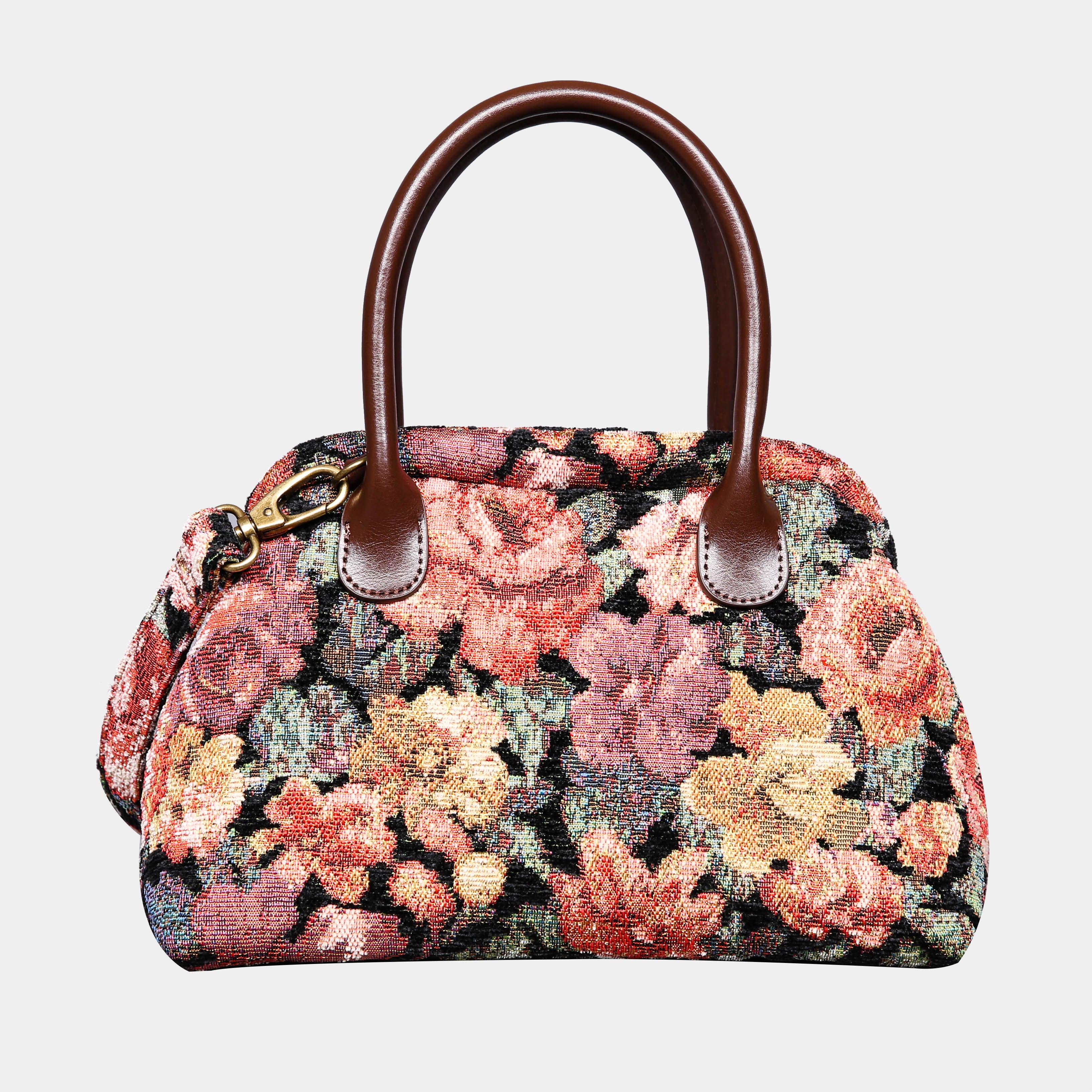 Floral Rose Carpet Satchel carpet bag MCW Handmade