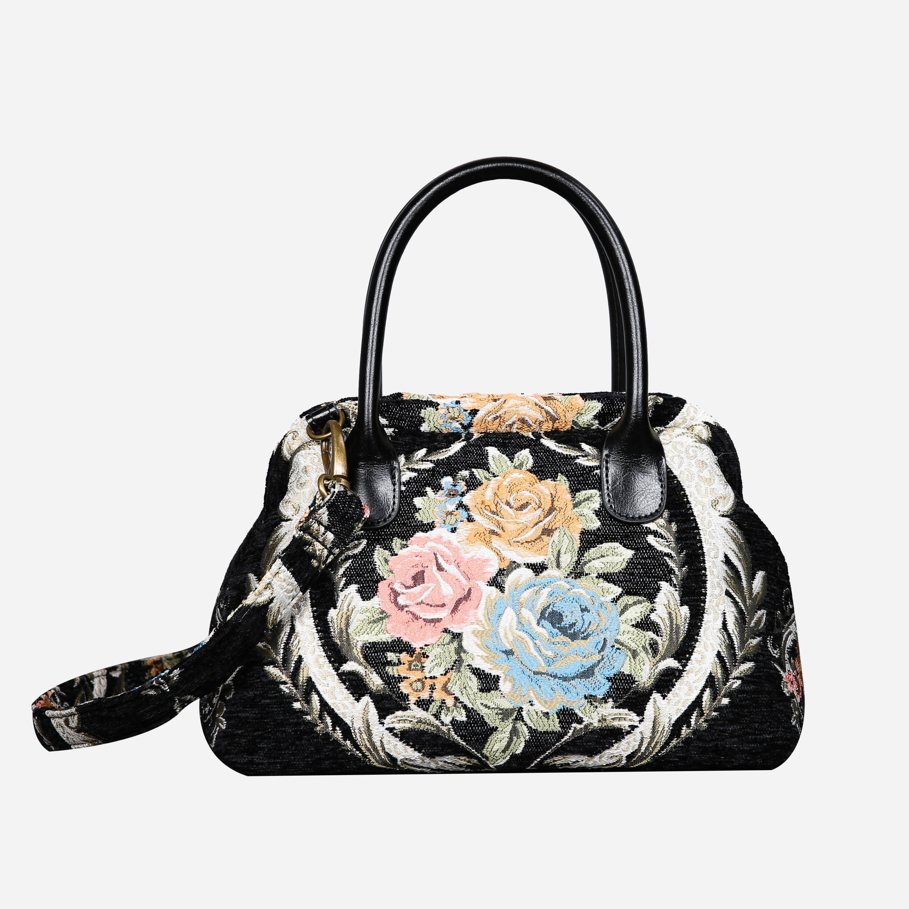 Eternal Elegance Blk Carpet Satchel carpet bag MCW Handmade