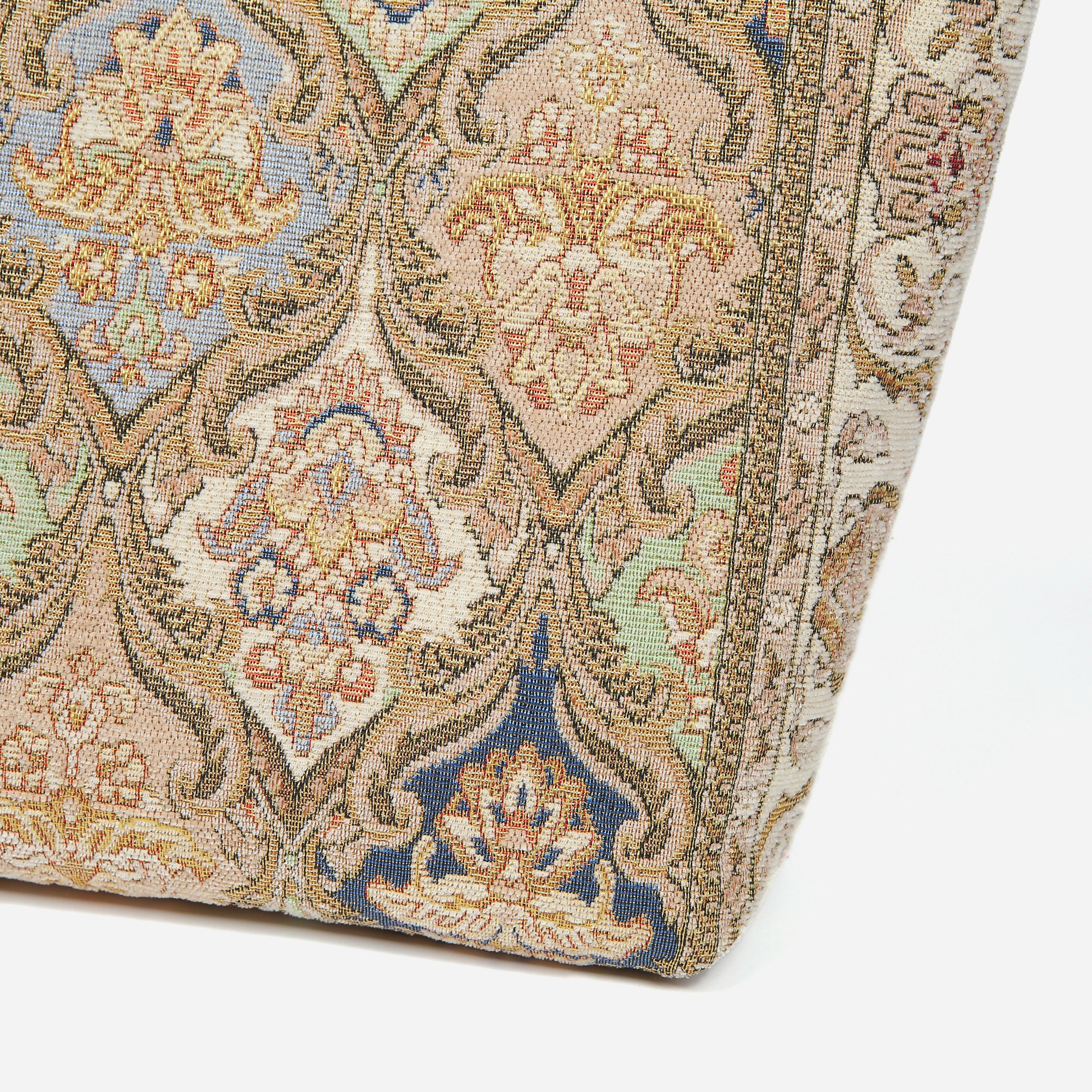 Golden Age Beige Carpet Tote Shopper carpet bag MCW Handmade-4