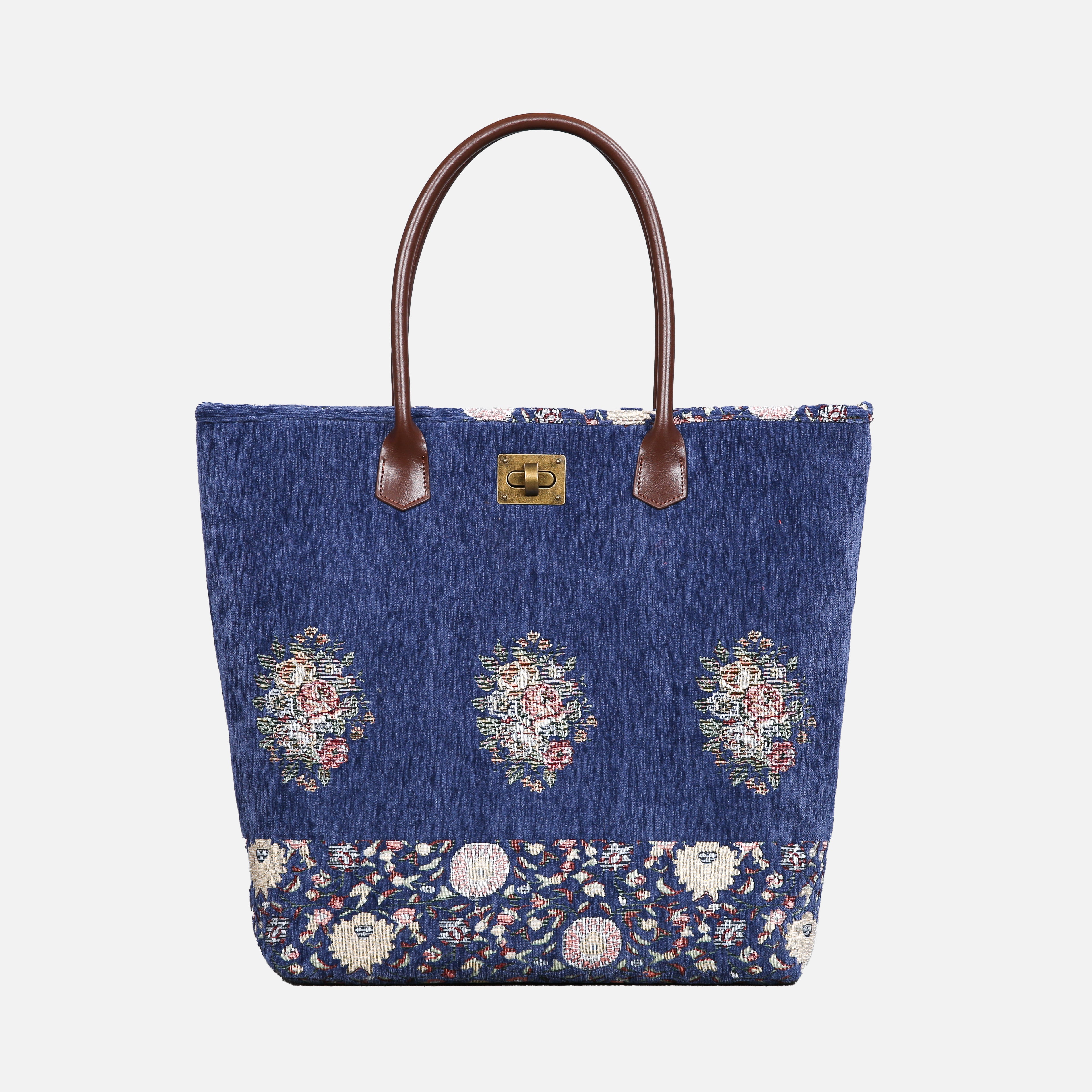 Rose Bouquet Carpet Tote Shopper carpet bag MCW Handmade