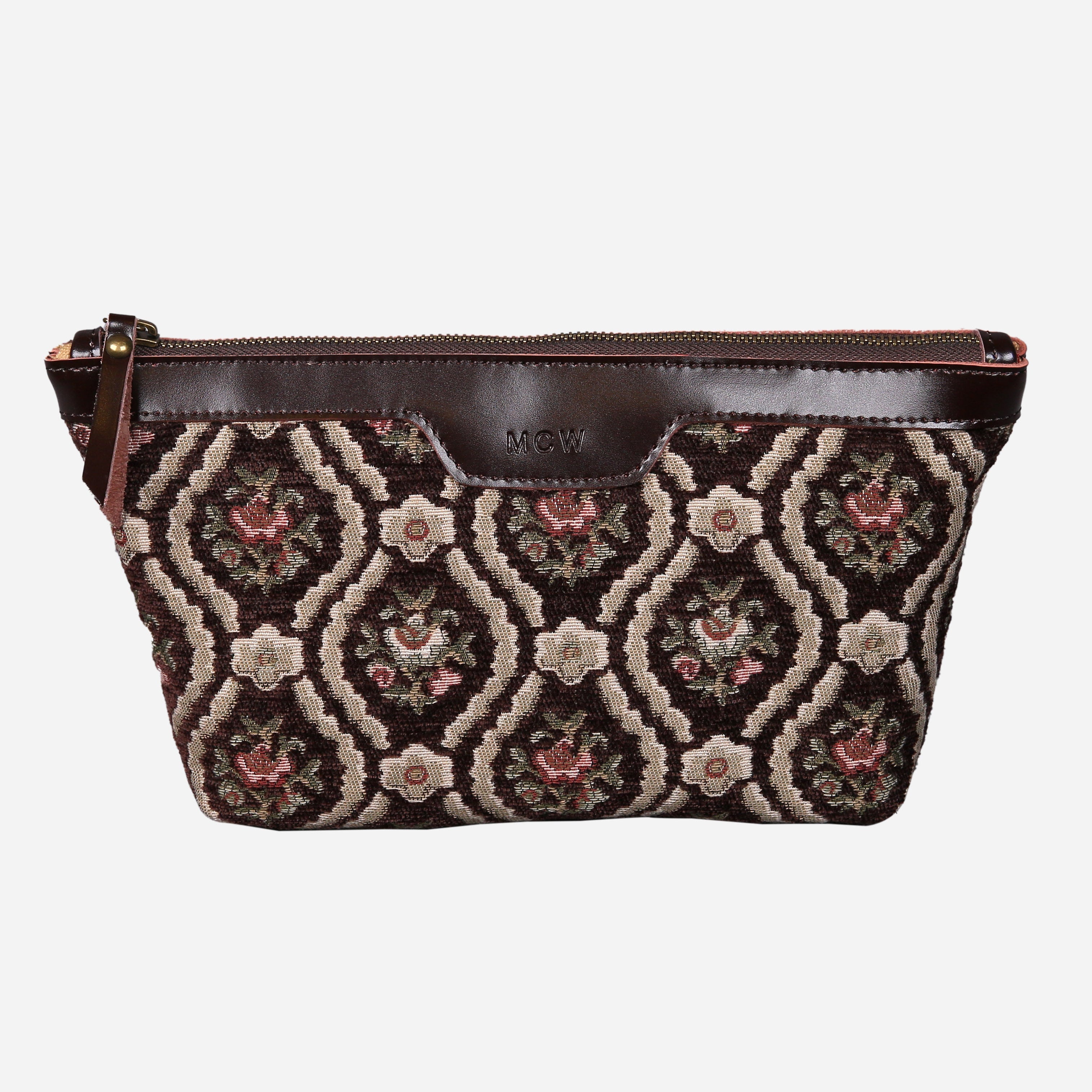 Traditional Coffee Carpet Makeup Bag carpet bag MCW Handmade