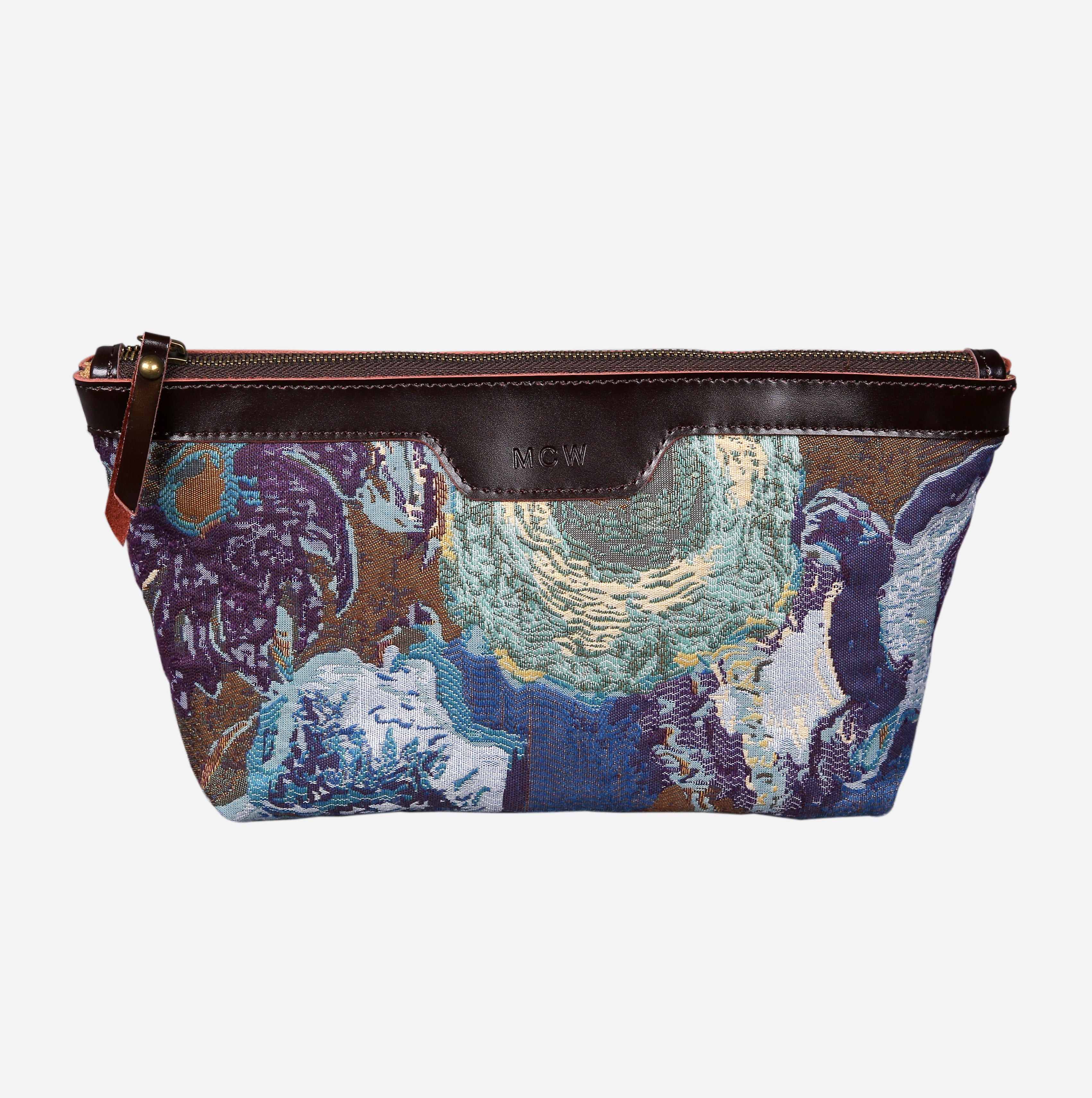 Abstract Blue Carpet Makeup Bag carpet bag MCW Handmade