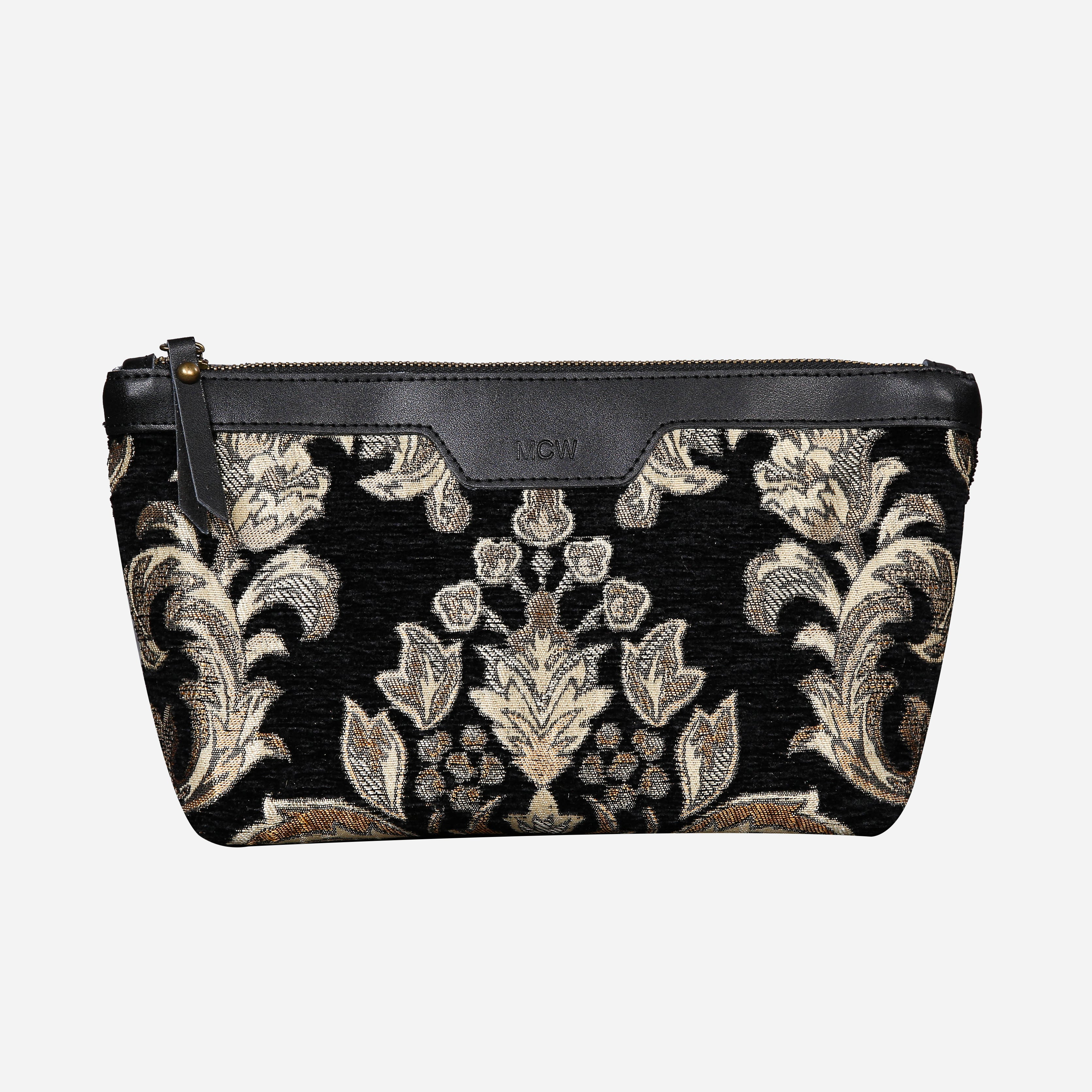 Blossom BLK-GOLD Carpet Makeup Bag carpet bag MCW Handmade