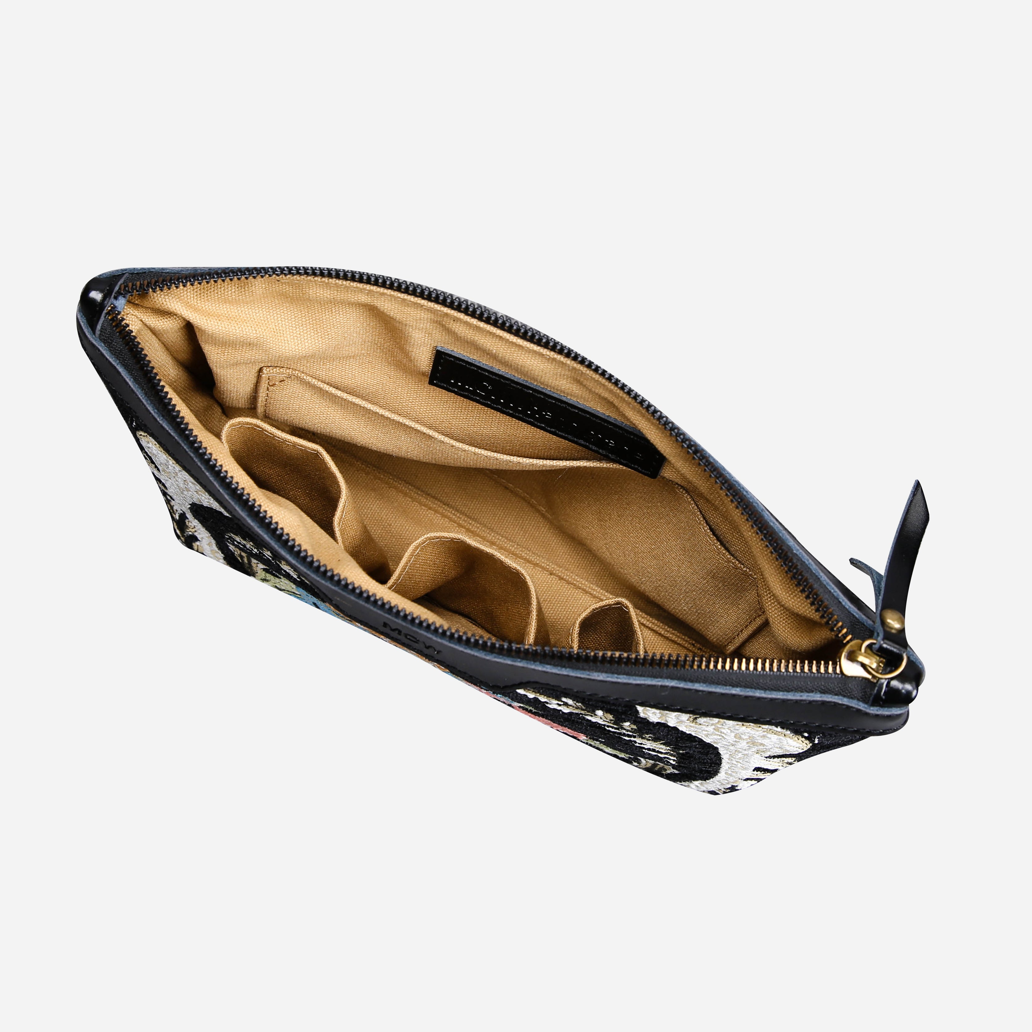 Eternal Elegance Blk Carpet Makeup Bag carpet bag MCW Handmade-6