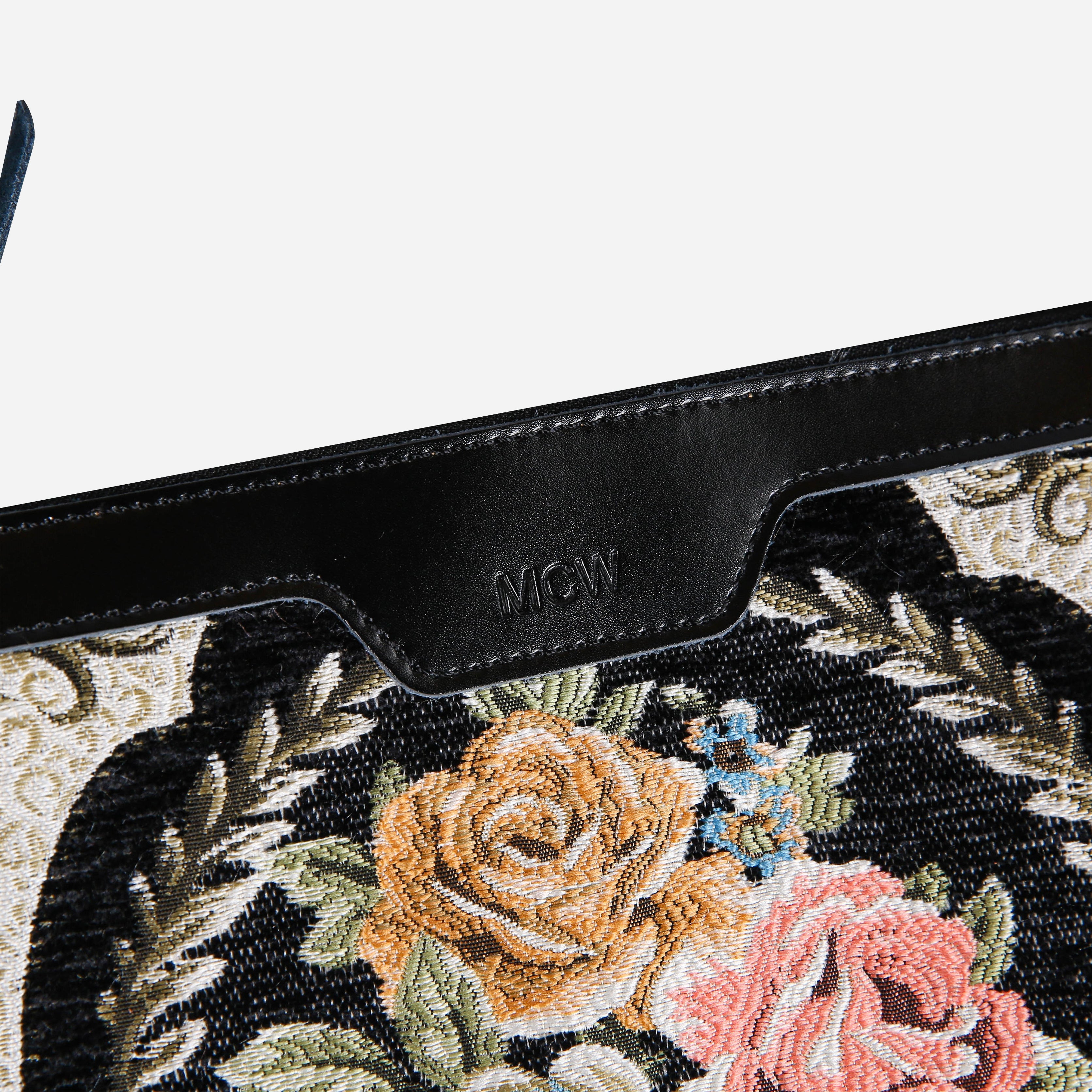 Eternal Elegance Blk Wristlet Clutch carpet bag MCW Handmade-3