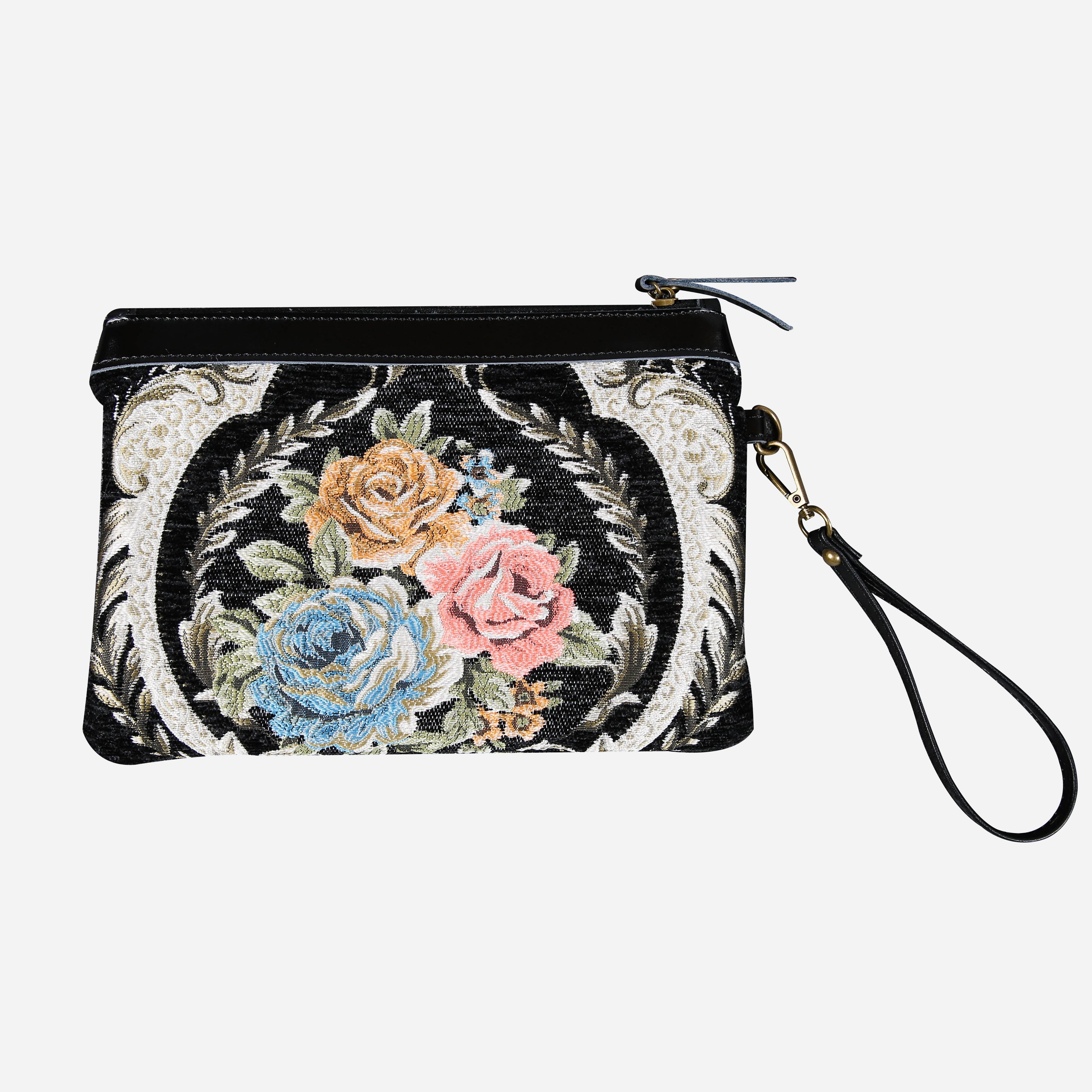 Eternal Elegance Blk Wristlet Clutch carpet bag MCW Handmade-2