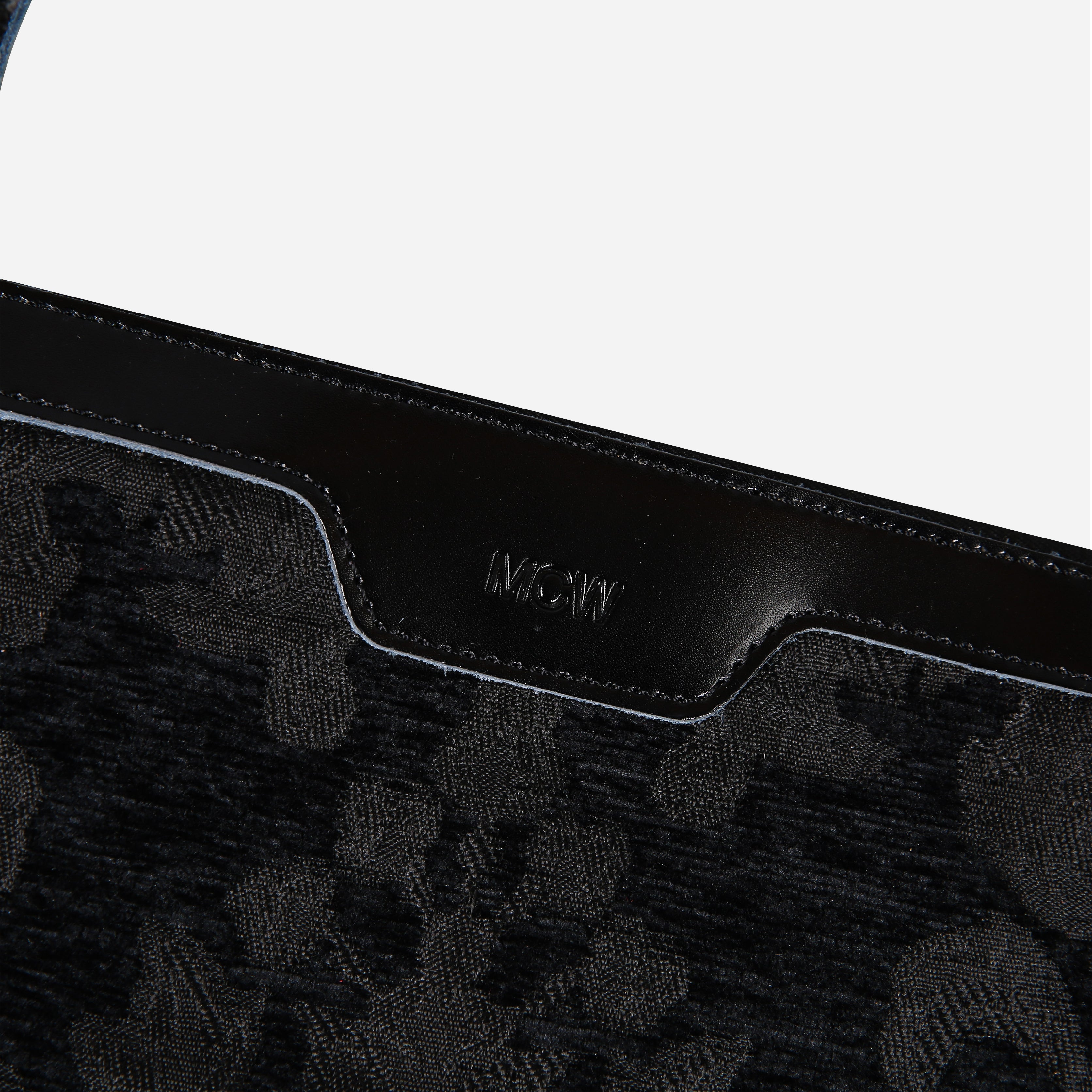 Victorian Blossom BLK/BLK Wristlet Clutch carpet bag MCW Handmade-3