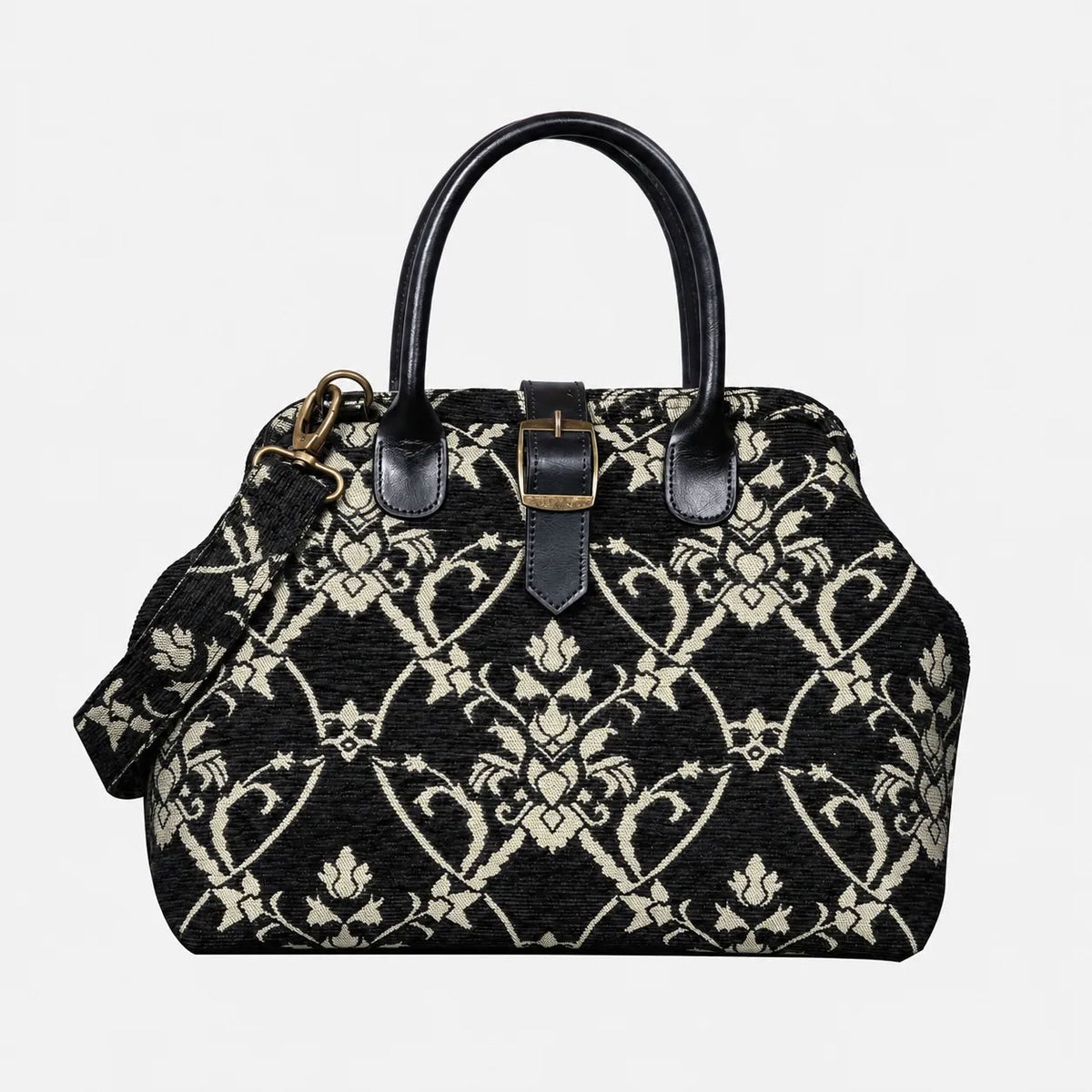 CARNABY Black Dark Green Carpet Handbag Purse carpet bag MCW Handmade of America main