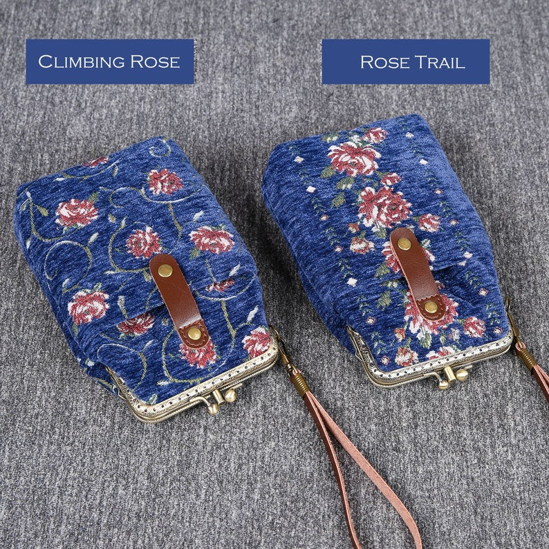 Climbing Rose Blue Series Carpet Phone Case Carpetbag of America two patterns