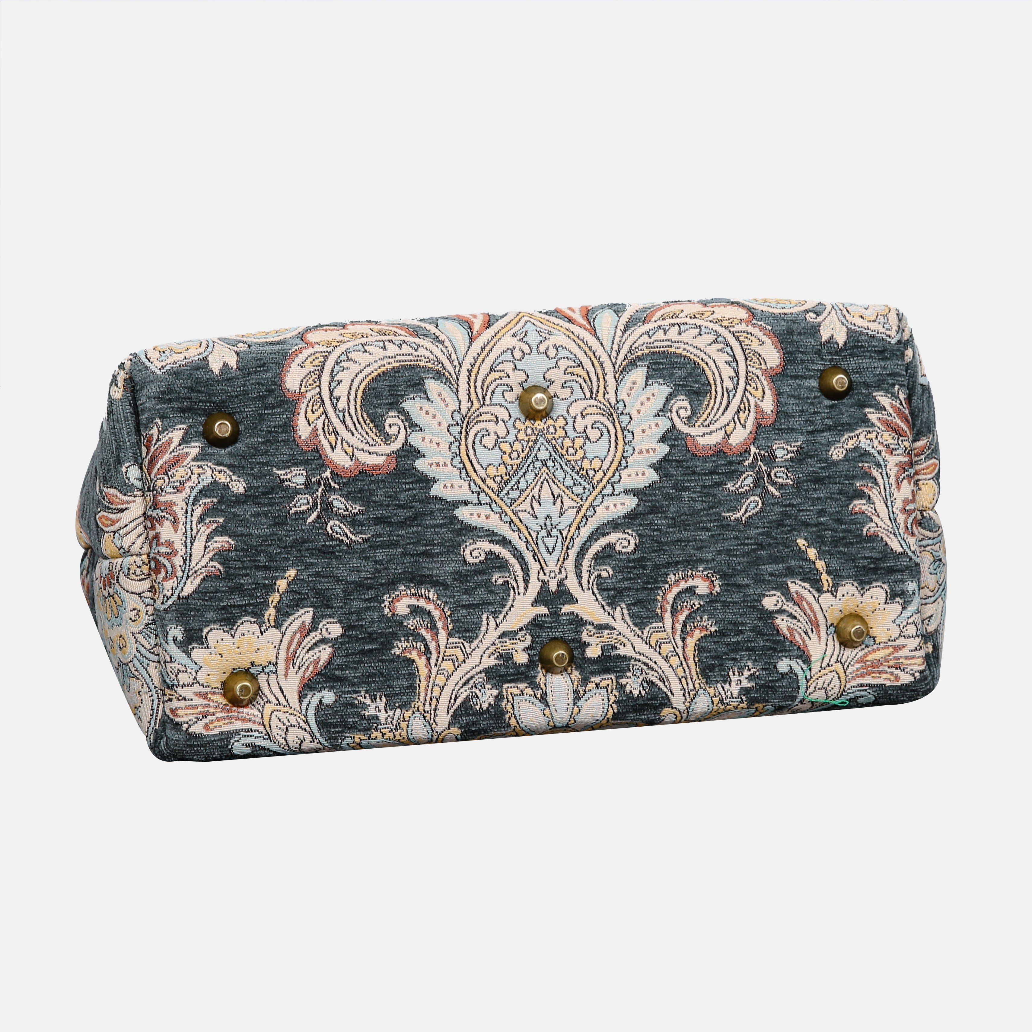 Damask Perylene Green Carpet Handbag Purse carpet bag MCW Handmade bottom