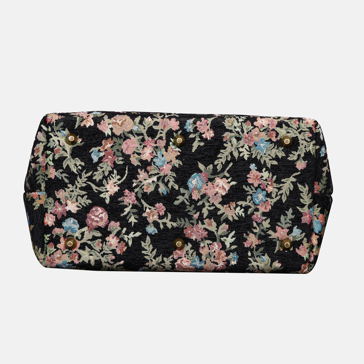 Spring Valley Black Carpet Handbag Purse carpet bag MCW Handmade of America bottom