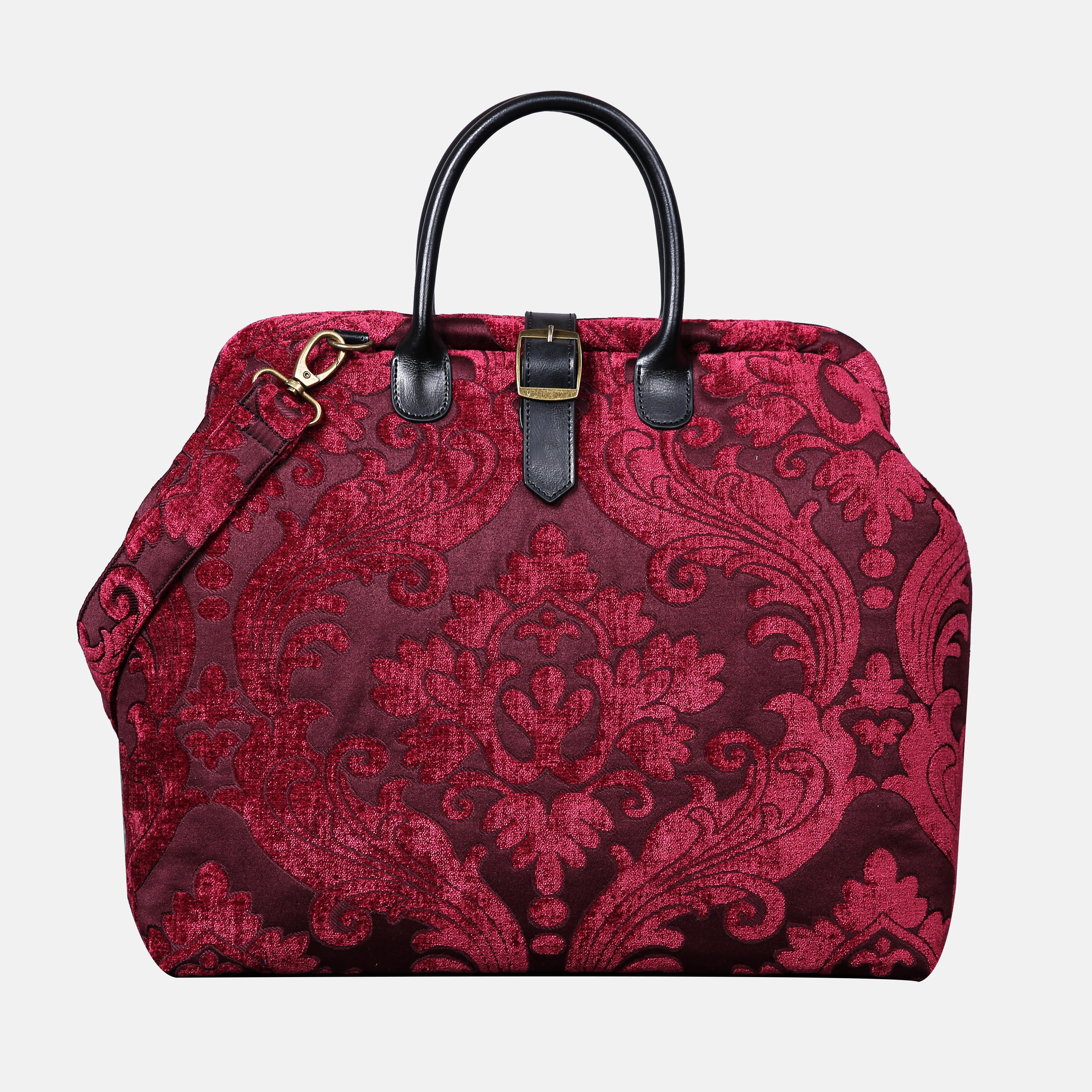 Queen Wine Mary Poppins Weekender carpet bag MCW Handmade