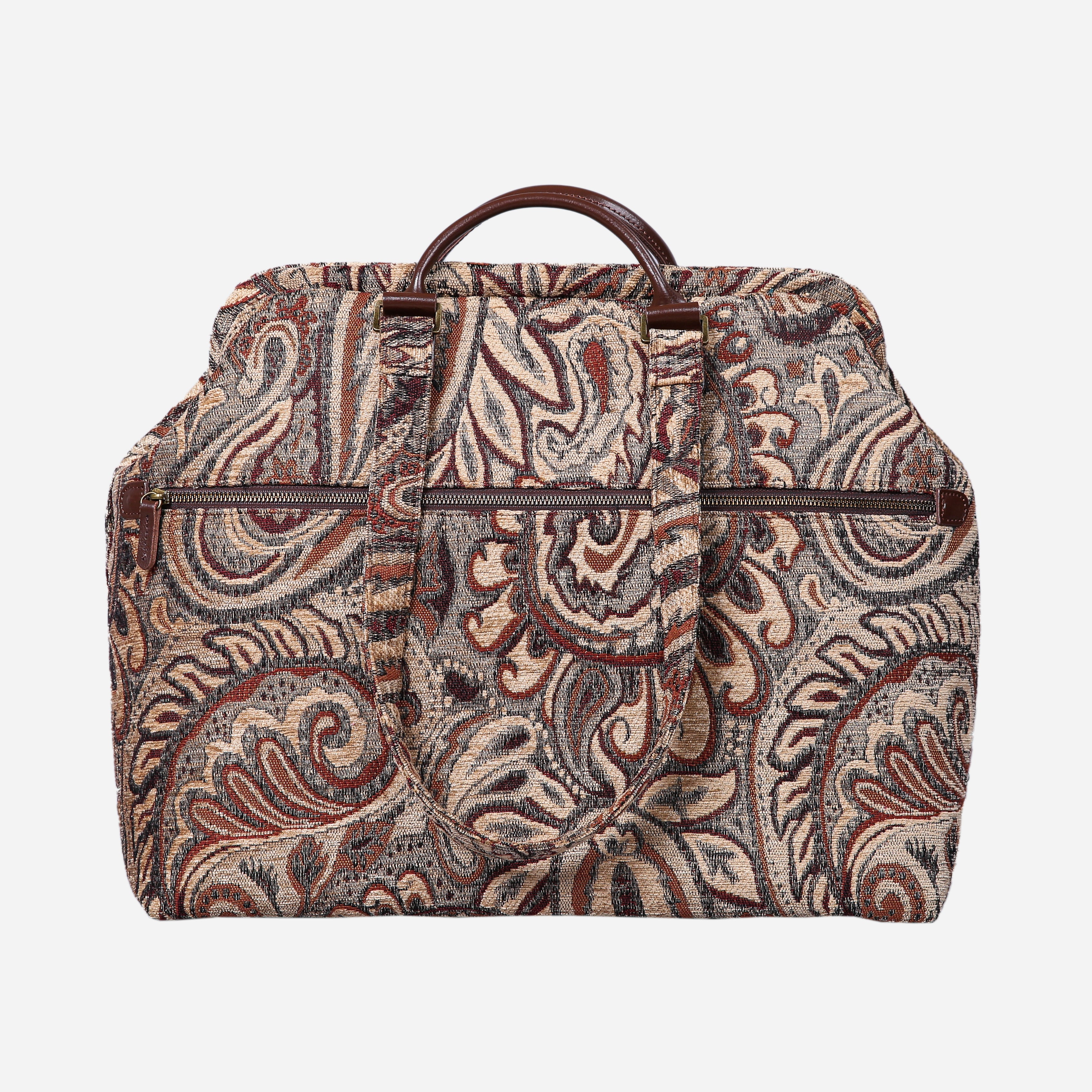 Paisley Brown Knitting Project Bag MCW Handmade-3