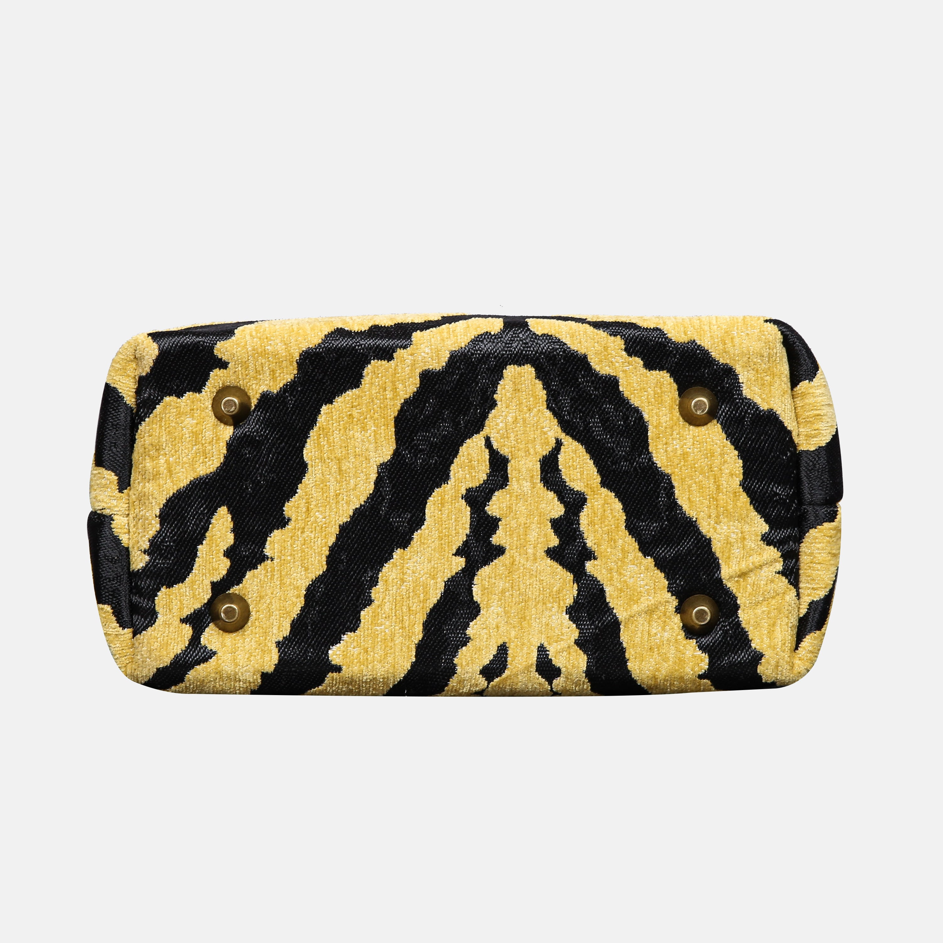 Tiger Stripes Tuck Lock Carpet Satchel carpet bag MCW Handmade-4